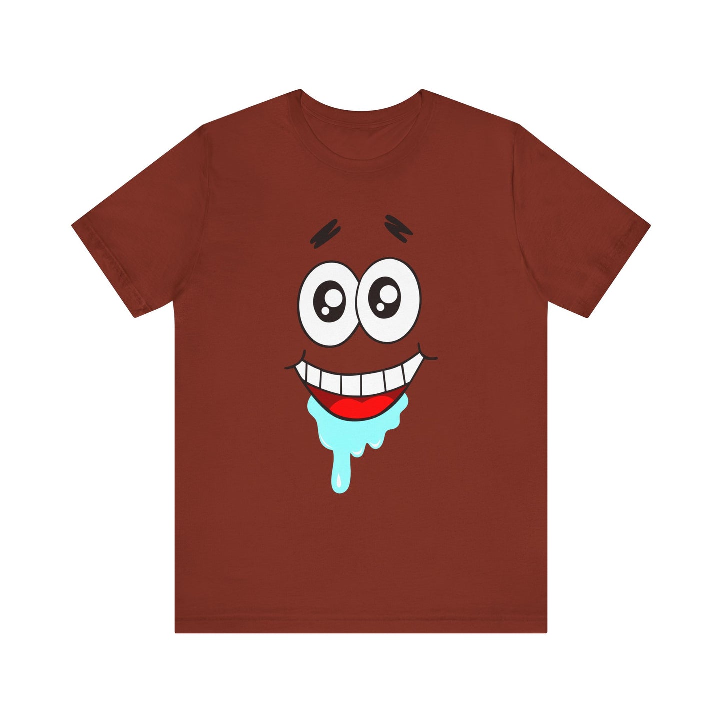 T-Shirt Cartoon Clothing - Spongebob Graphic Tee (Patrick & Mr. Krab) Rust