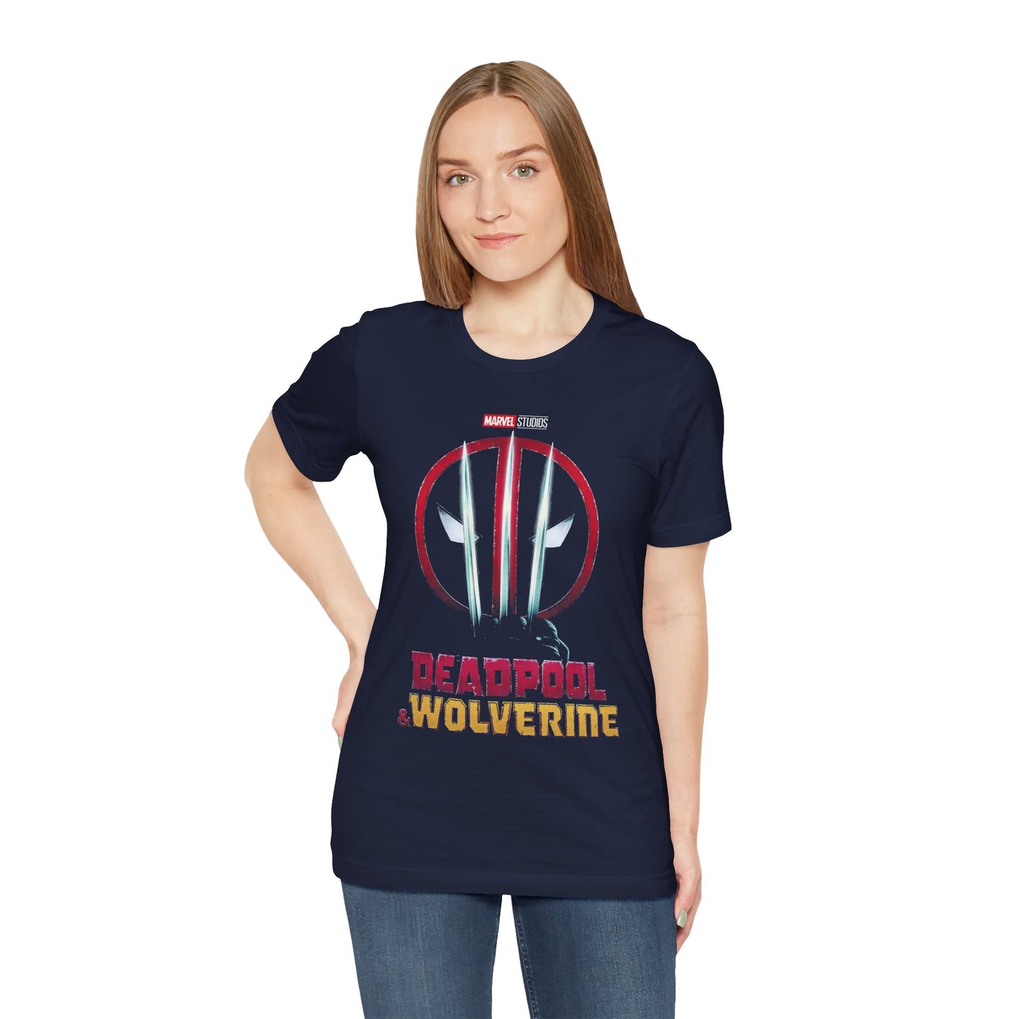 T-Shirt Marvel Deadpool & Wolverine Unisex Jersey Tee - Graphic T-Shirt for Comic Fans