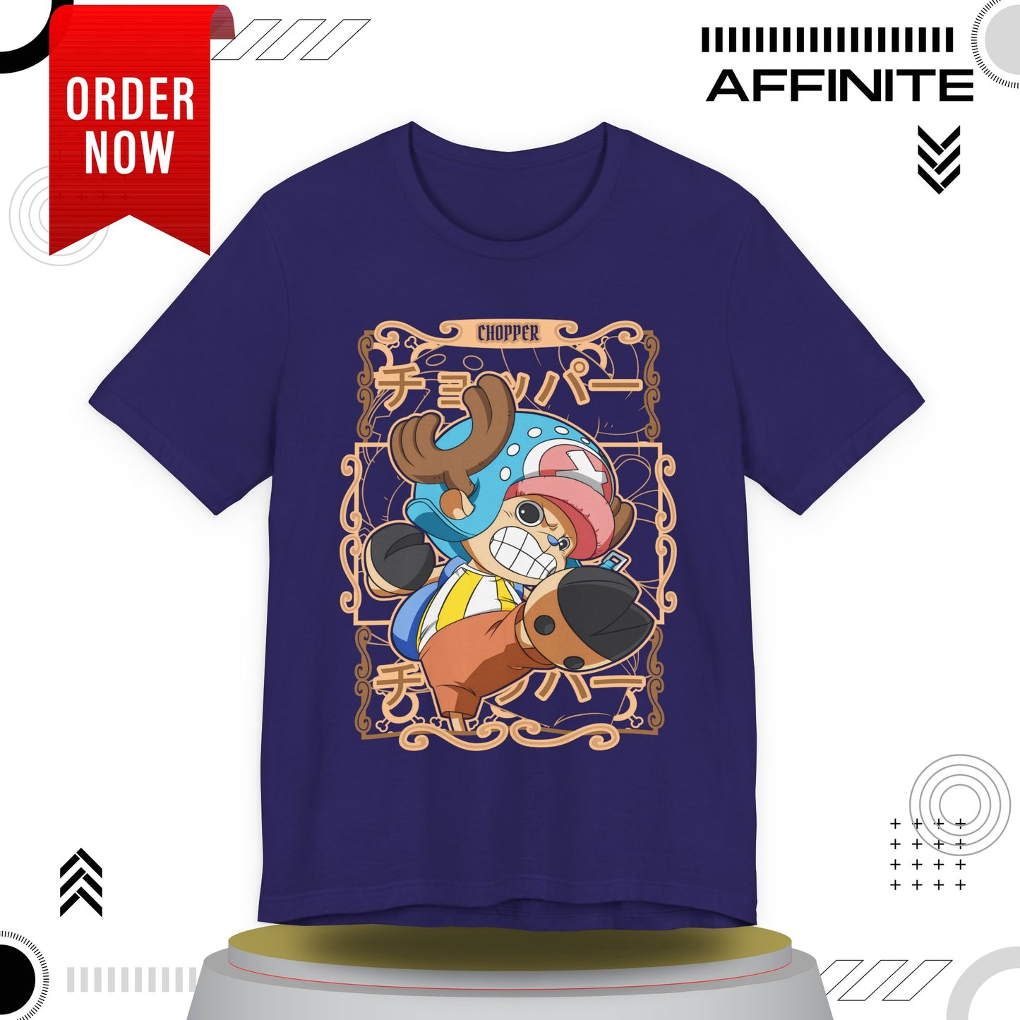 T-Shirt Anime-Inspired Unisex Short Sleeve Tee - 100% Cotton Chopper T-Shirt by Bella+Canvas