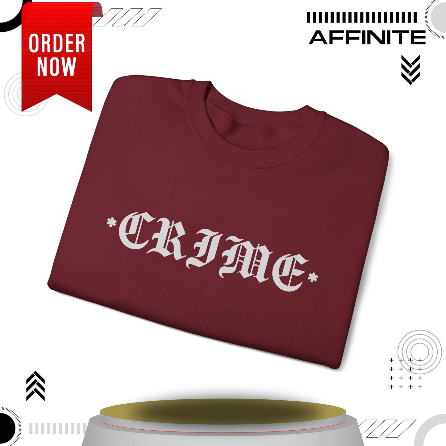 Sweatshirt CRIME Graphic Sweatshirt - Unisex Heavy Blend Crewneck (Cotton/Polyester)