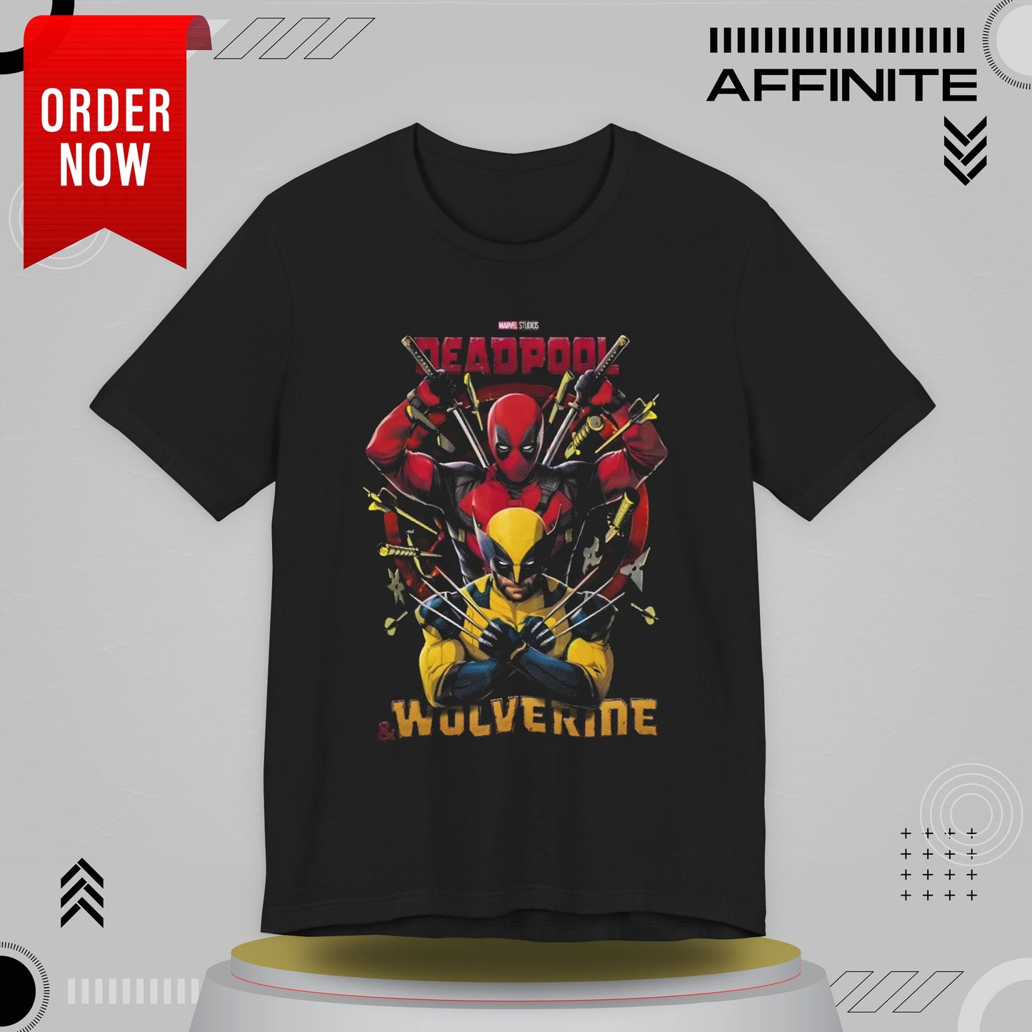 T-Shirt Wolverine X Deadpool Unisex Jersey Short Sleeve Tee | Superhero-Themed T-Shirt | Soft Cotton Crew Neck