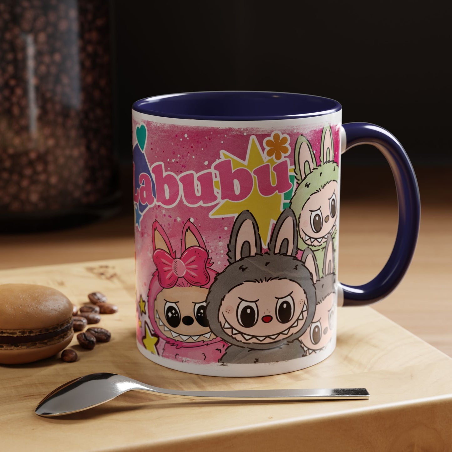 Mug Labubu Themed Accent Coffee Mug - Colorful & Whimsical Design for Kids and Collectors
