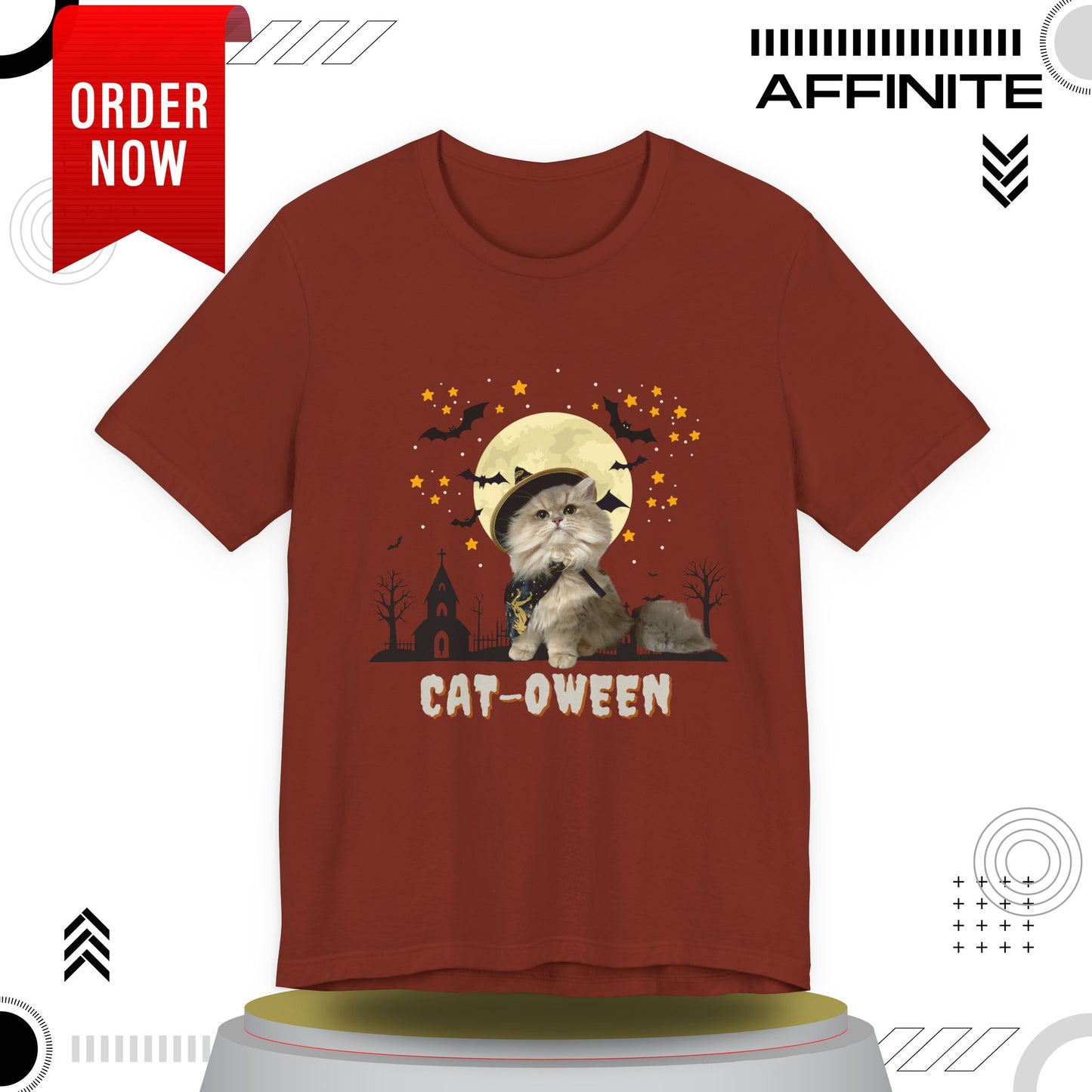 T-Shirt Unisex Halloween Cat Tee Good ‘Cat-oween’ – Perfect for Cat Lovers & Halloween Fans!