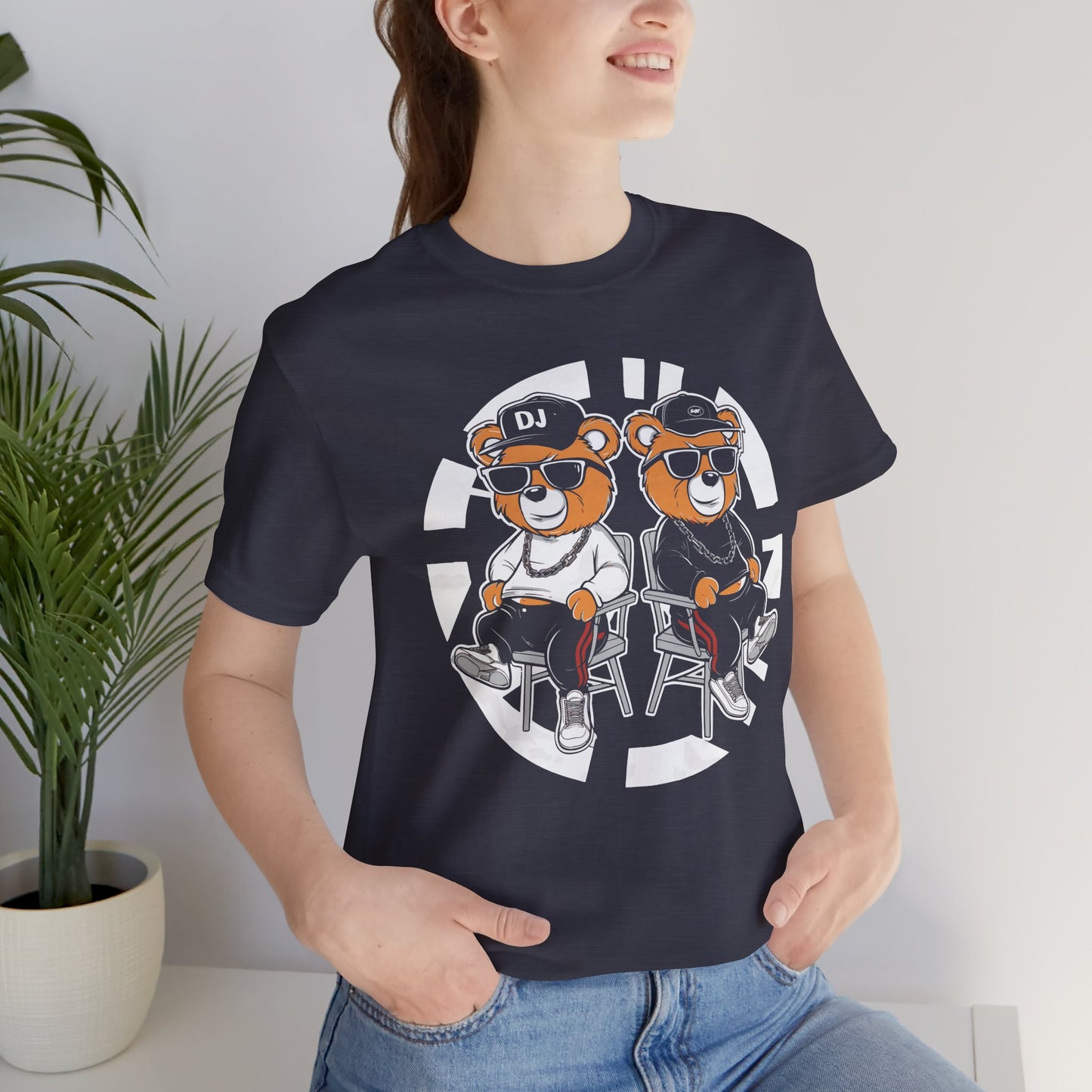 T-Shirt Awesome Bear T-Shirt - Fun Graphic Unisex Tee for Teen & Adults (100% Cotton)