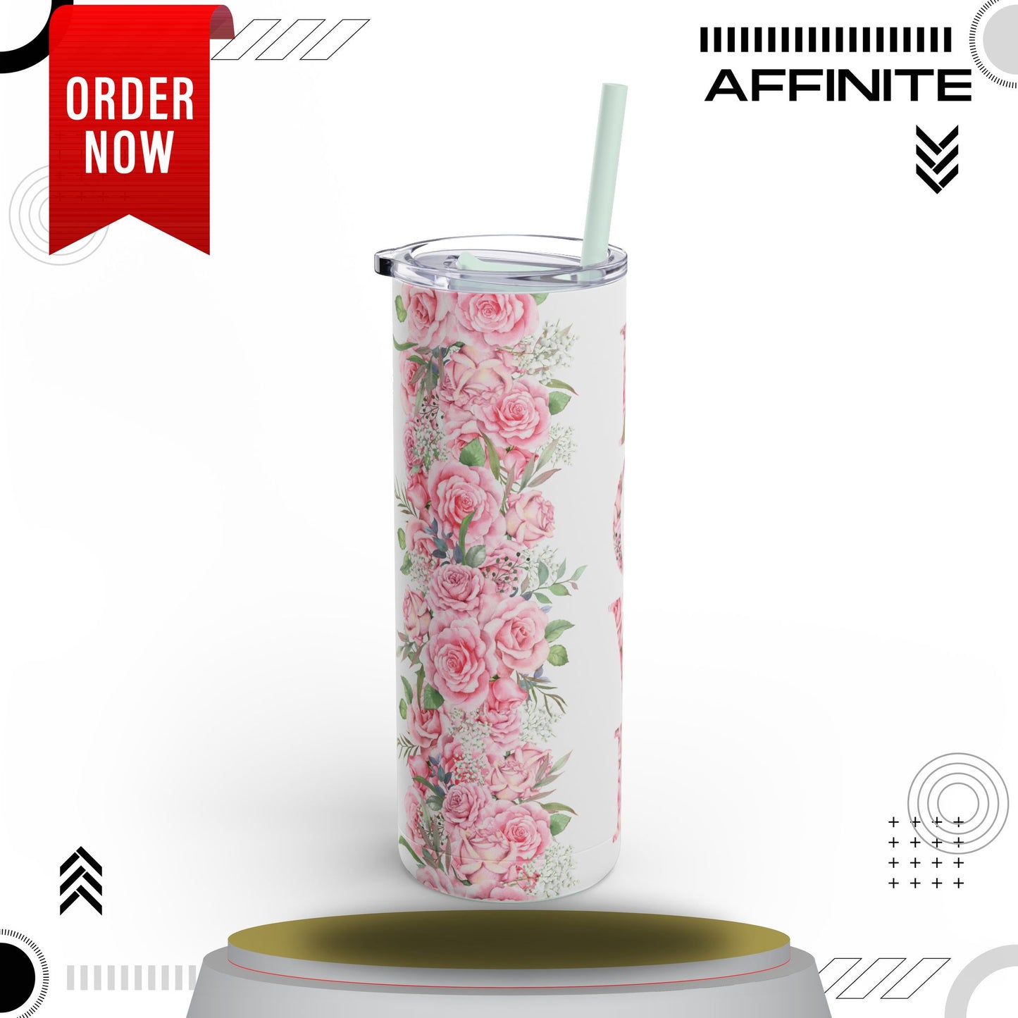 Tumblers Sleek & Stylish 20oz Skinny Matte Tumbler – Love Edition