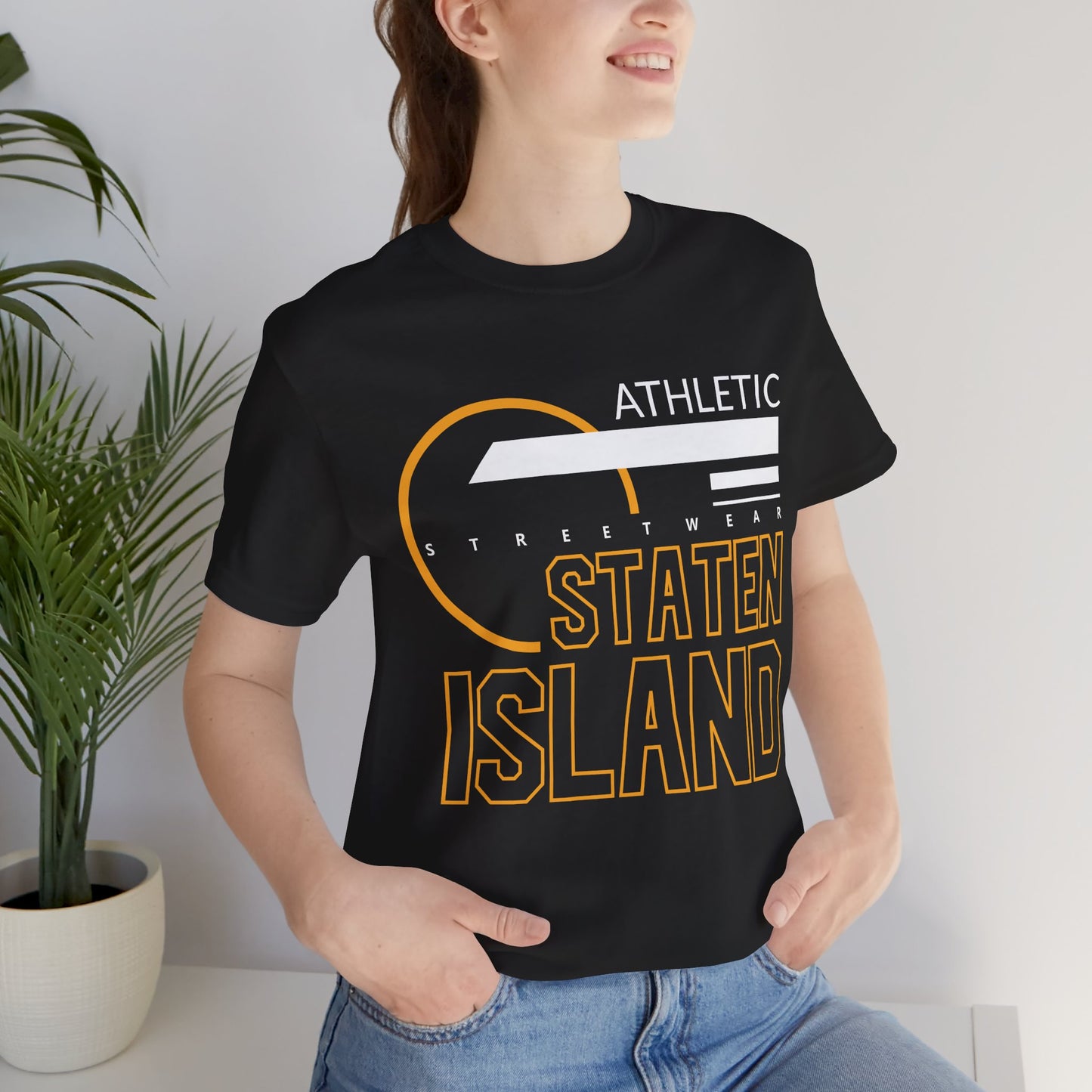T-Shirt Unisex T Shirt - Athletic Staten Island Tee | Casual Comfort Fit | Affinite