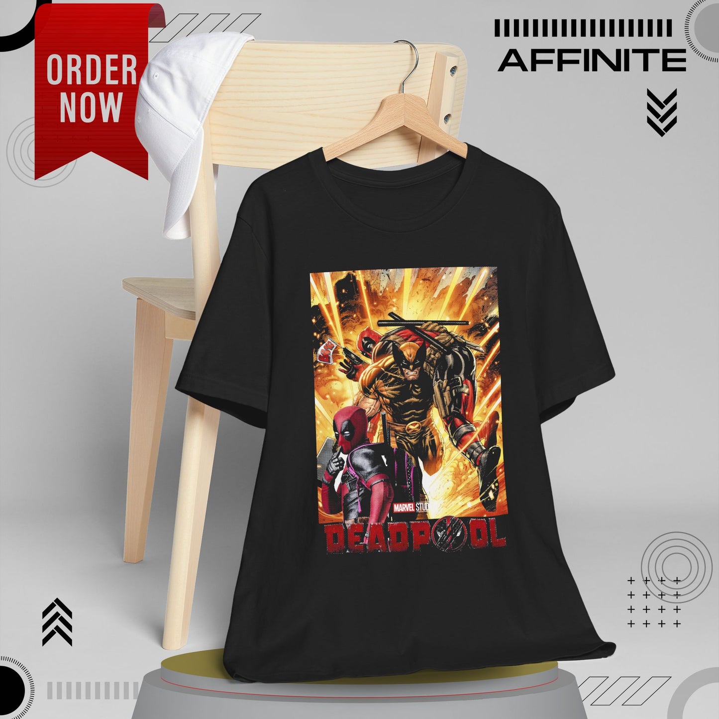 T-Shirt Marvel T Shirt - Deadpool Graphic Tee (Unisex Cotton)
