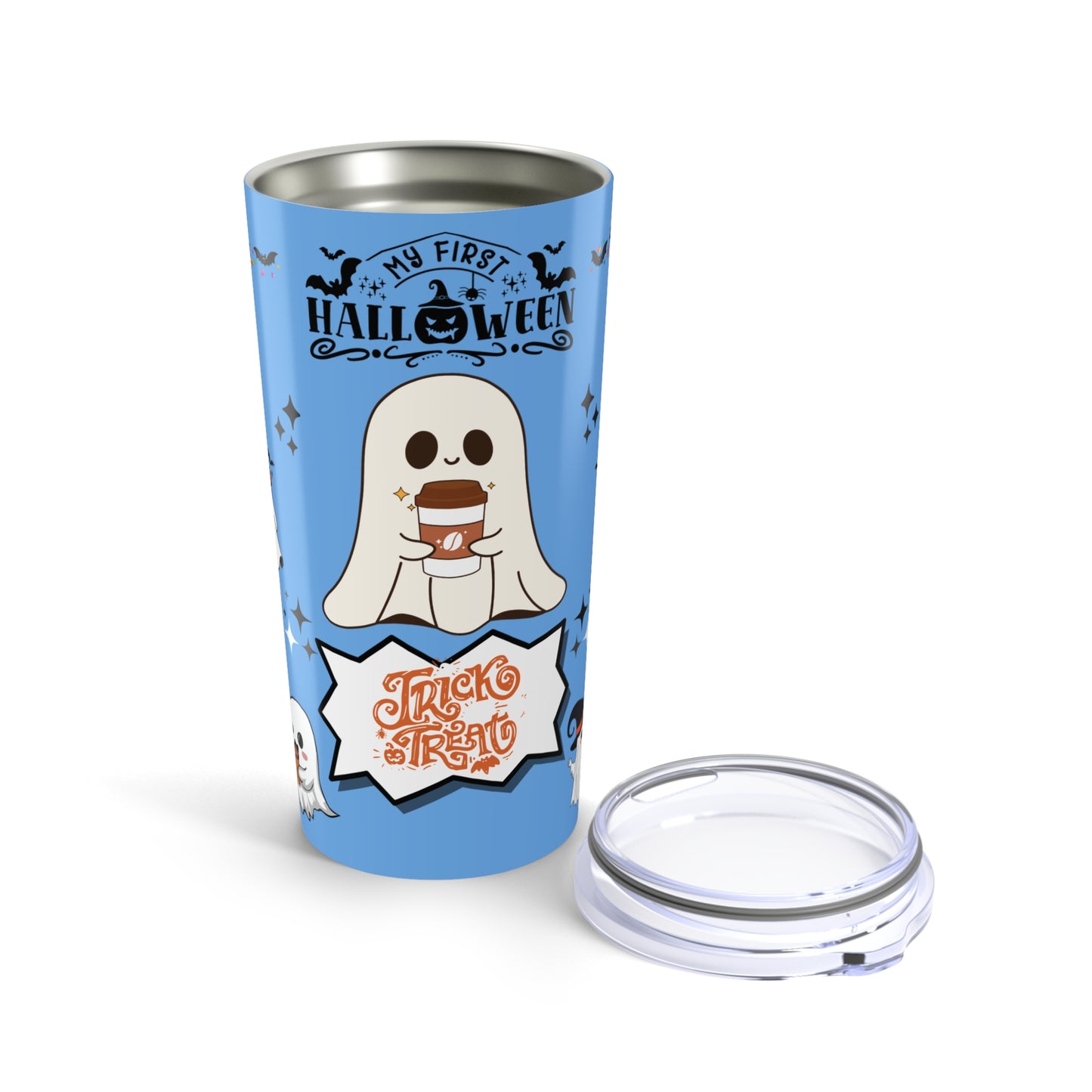 Tumblers Tumbler 20oz Sky Blue, "Spooky Halloween 20oz Tumbler" Keep Your Drinks Hot or Cold with Style!