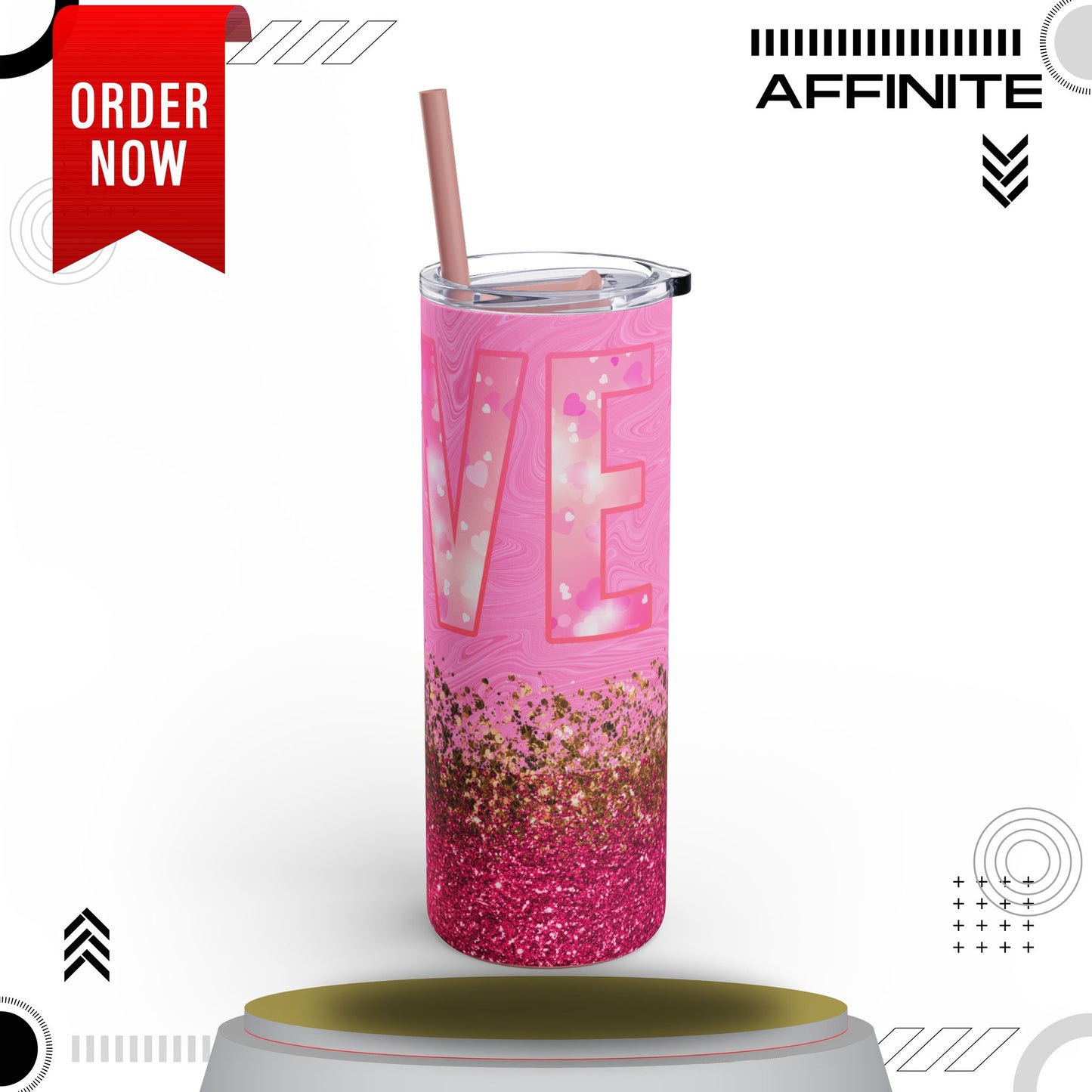 Tumblers Love-Focused Skinny Matte Tumbler – 20oz Perfect Gift Idea