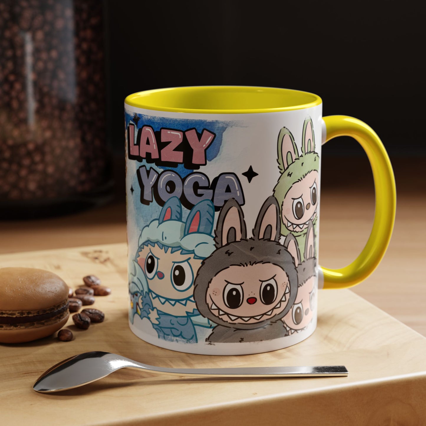 Mug Lazy Yoga Monsters Coffee Mug - Fun Accent Mug for Yoga Lovers