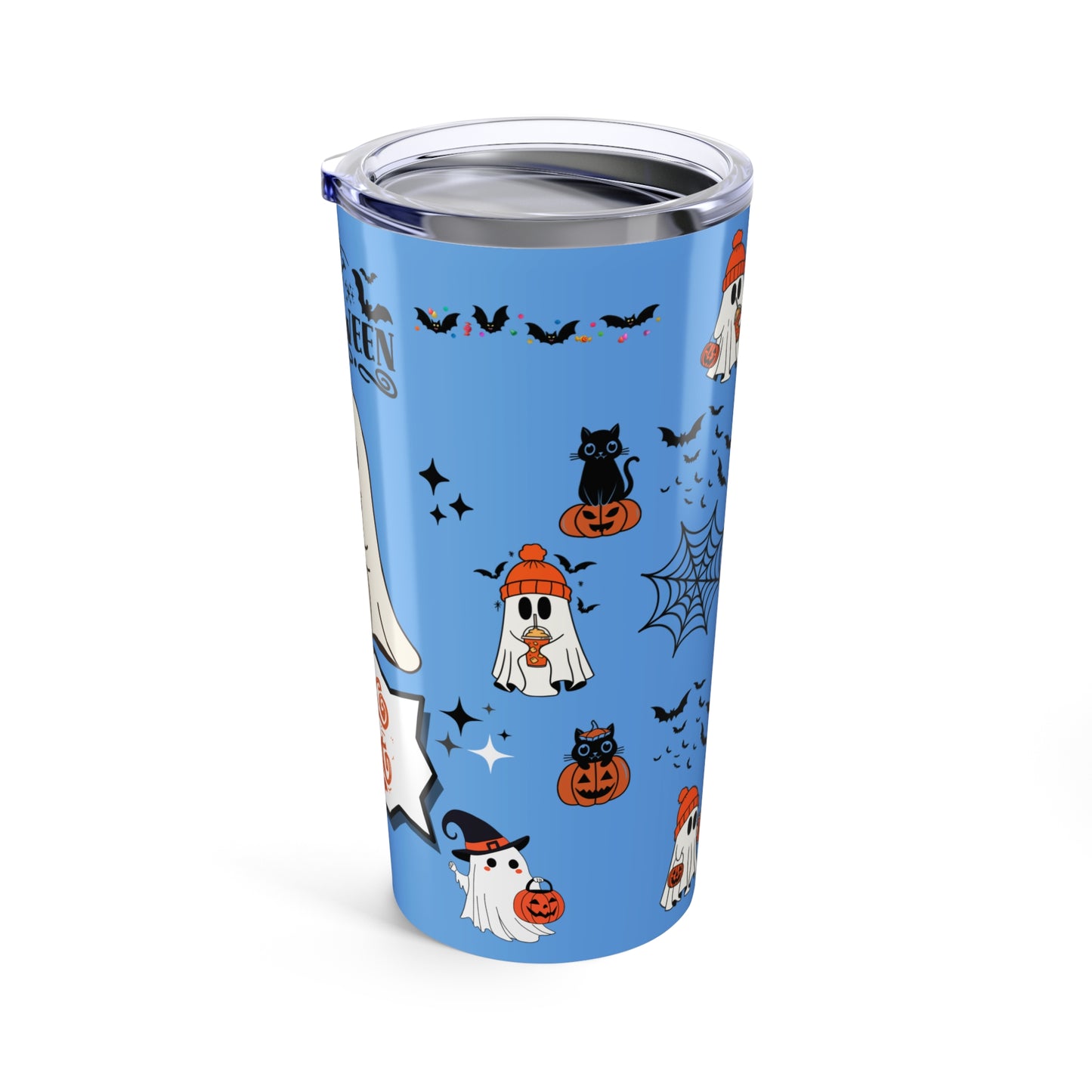 Tumblers Tumbler 20oz Sky Blue, "Spooky Halloween 20oz Tumbler" Keep Your Drinks Hot or Cold with Style!