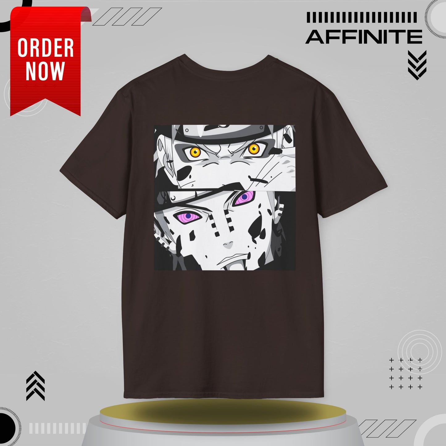 T-Shirt Unisex Softstyle T-Shirt - Bold Anime Kakashi Graphics