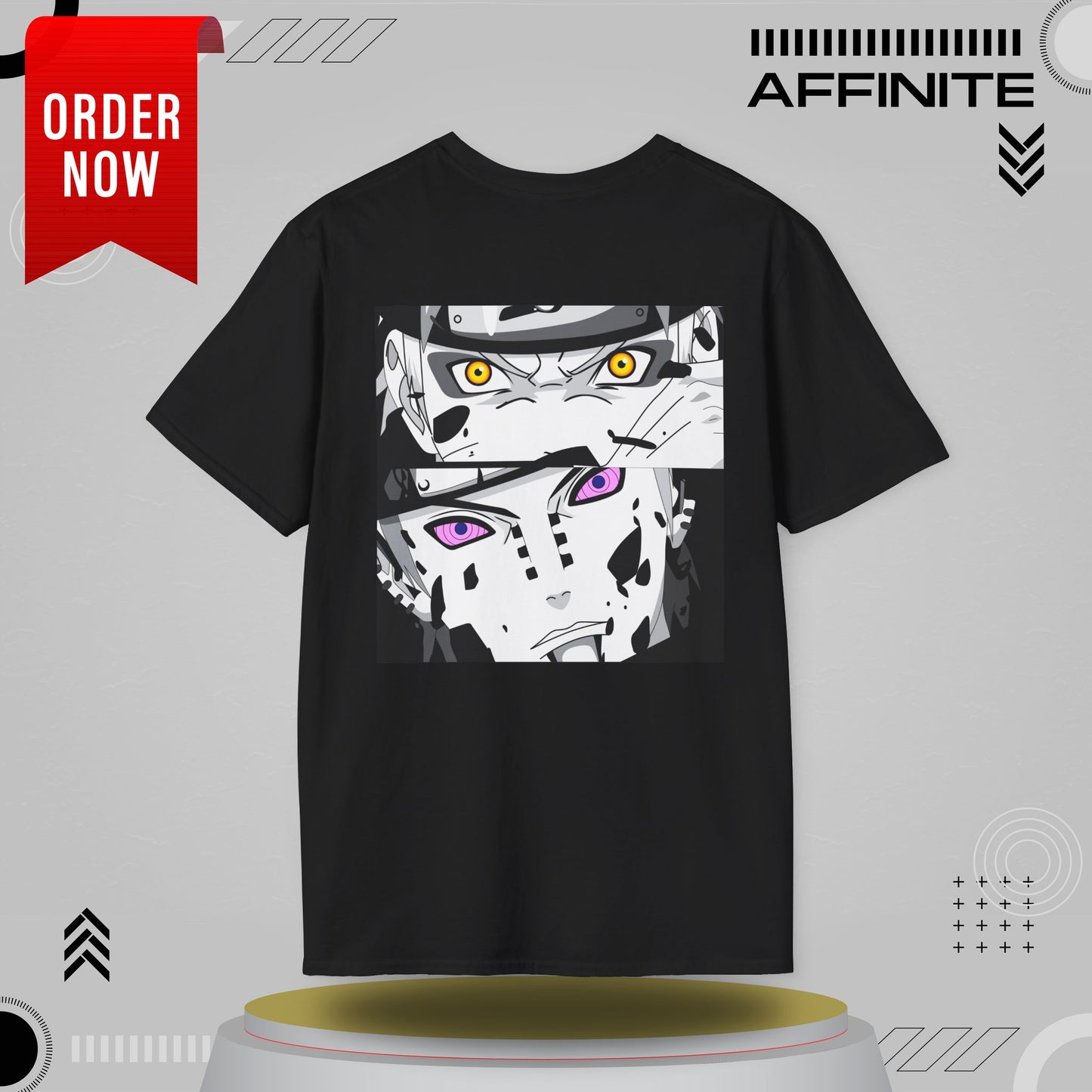 T-Shirt Unisex Softstyle T-Shirt - Bold Anime Kakashi Graphics