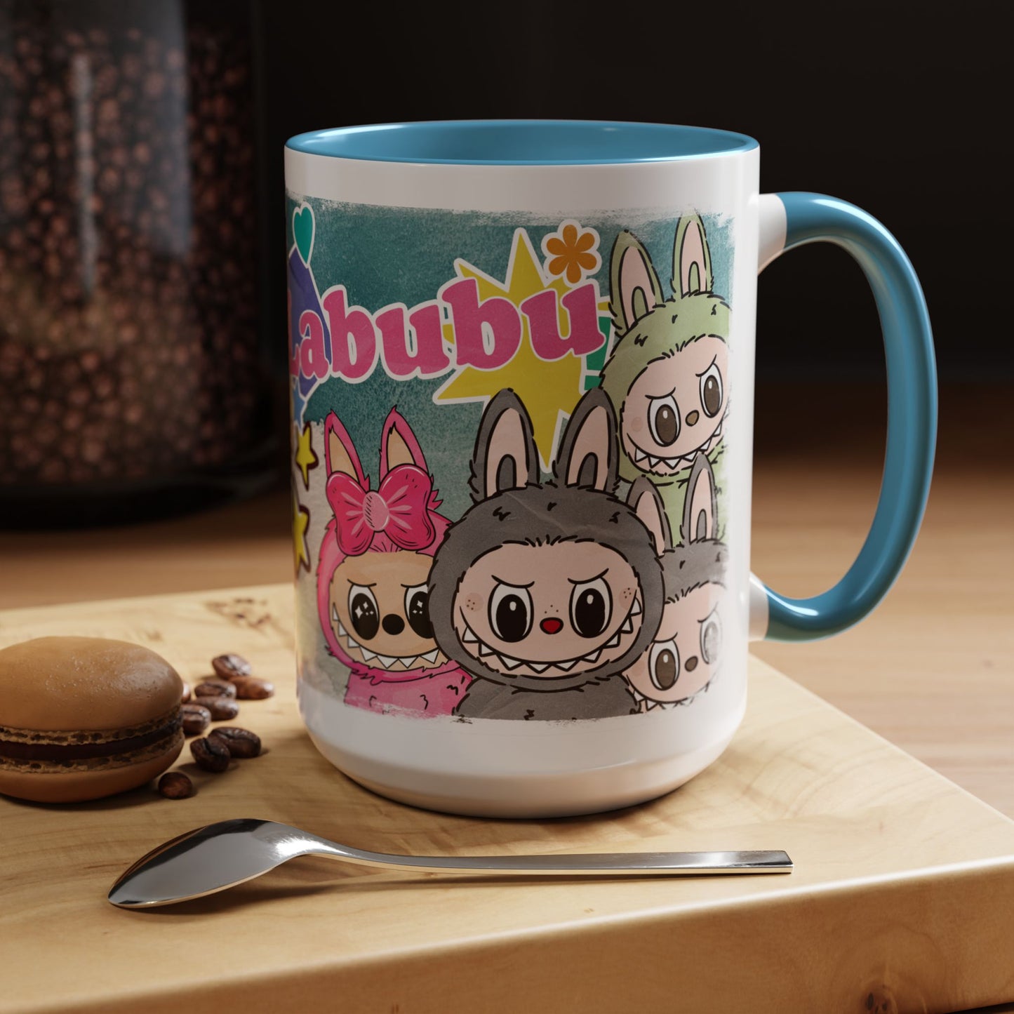 Mug Labubu Character Accent Coffee Mug - Cute and Colorful Design for Fans