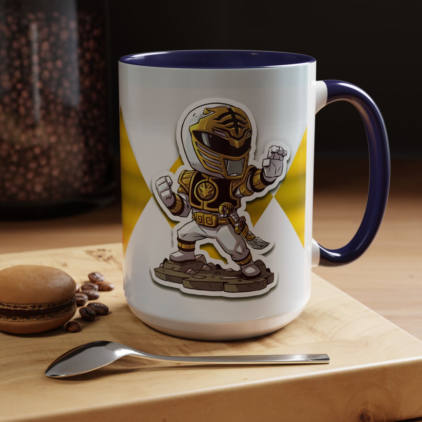 Mug White Ranger Mug – 11oz & 15oz Mighty Morphin Power Rangers Ceramic Cup