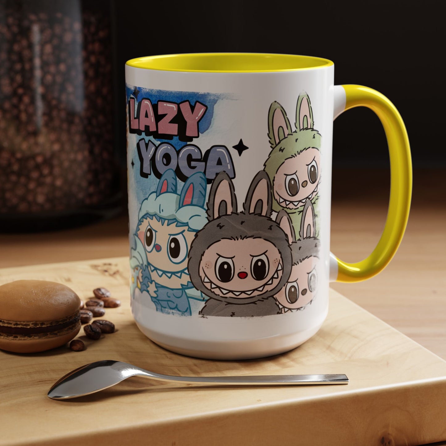 Mug Lazy Yoga Monsters Coffee Mug - Fun Accent Mug for Yoga Lovers
