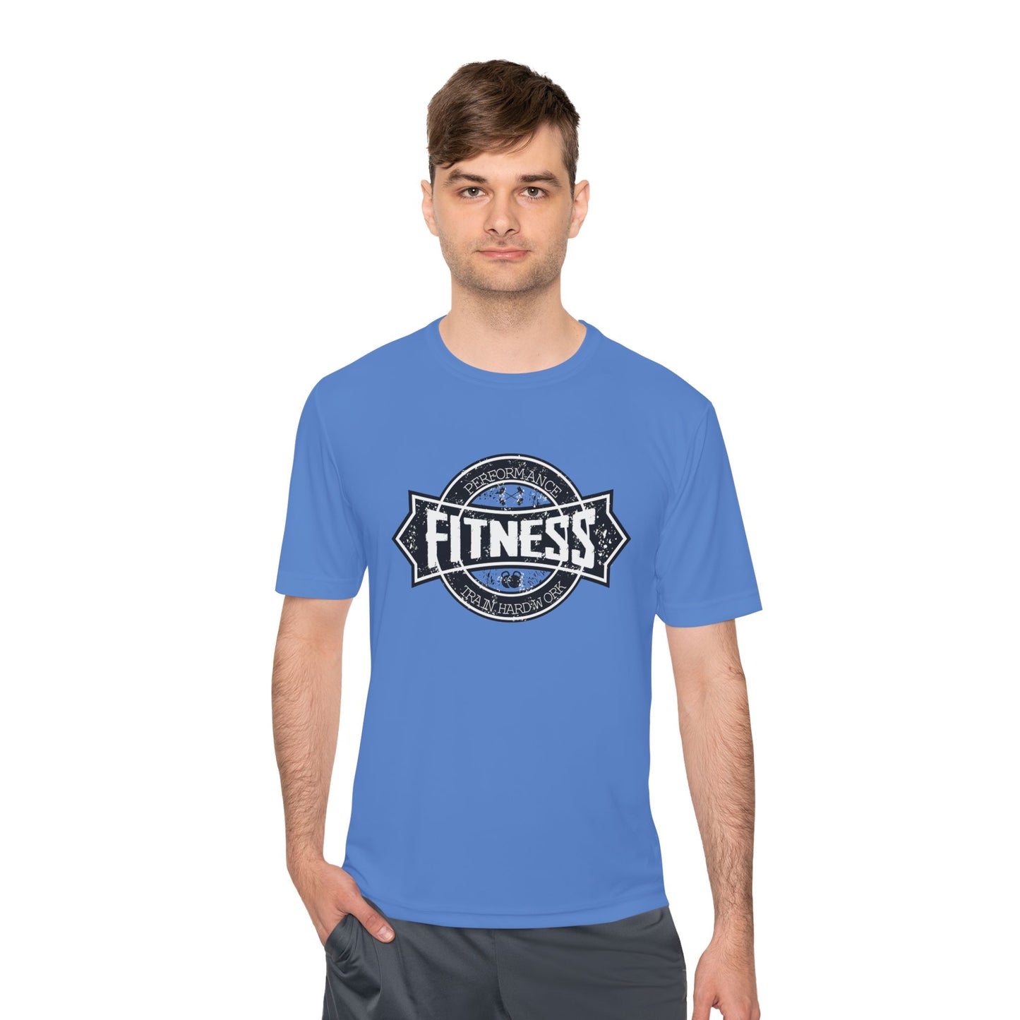 T-Shirt Moisture Wicking Fitness Shirt - Unisex Workout Tee for Gym, Running, Yoga
