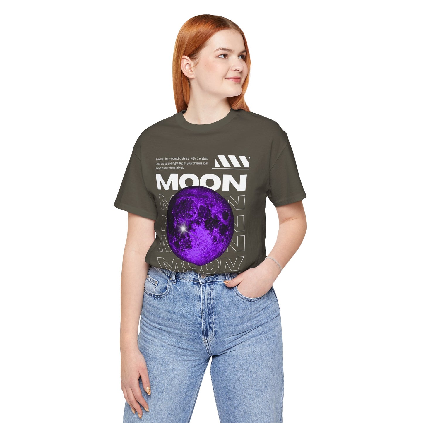 T-Shirt Unisex Moon-Themed T-Shirt | Casual Short Sleeve Tee | Astronaut Lover Gift