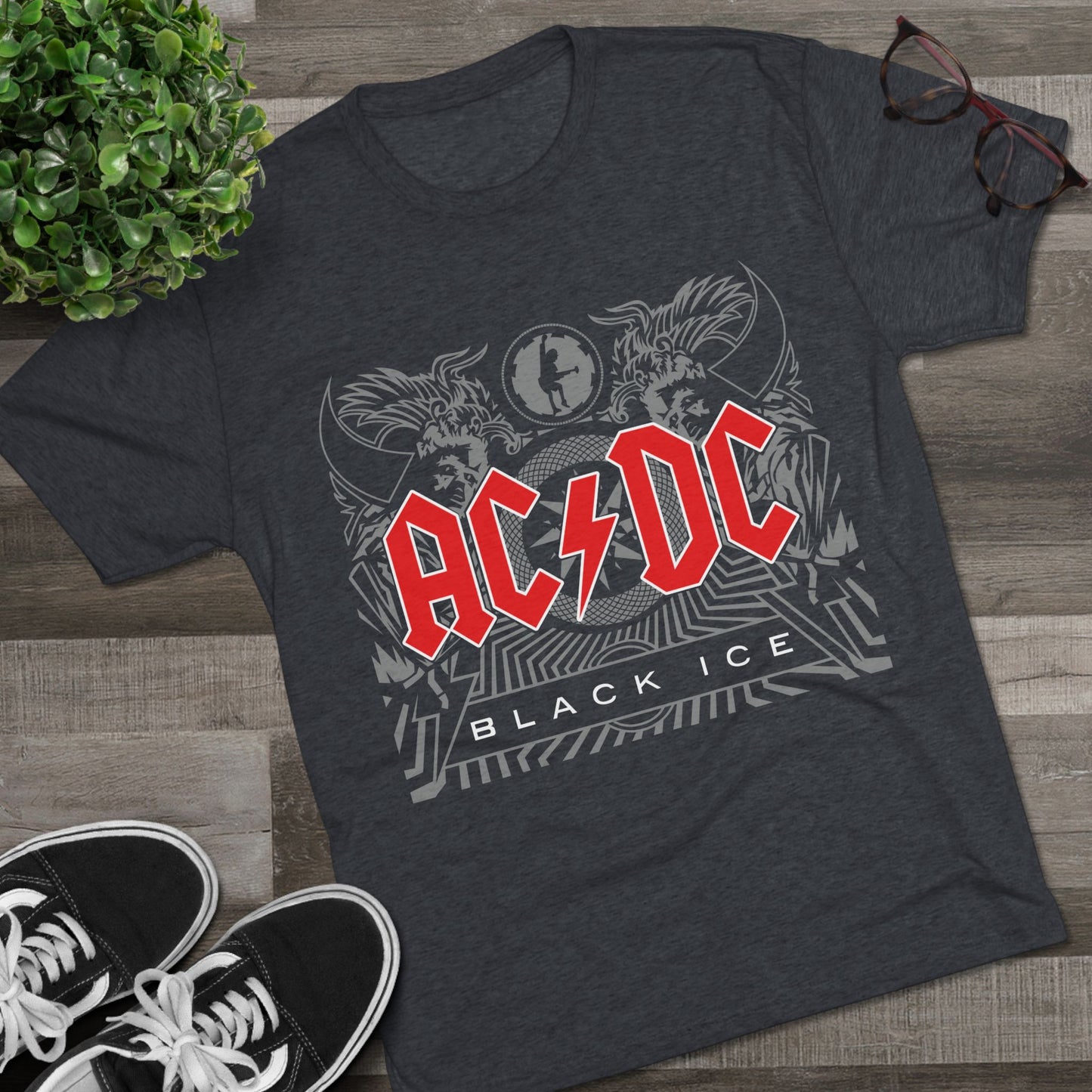 T-Shirt ACDC Black Ice T-Shirt - Official Graphic Rock Tee (Unisex)