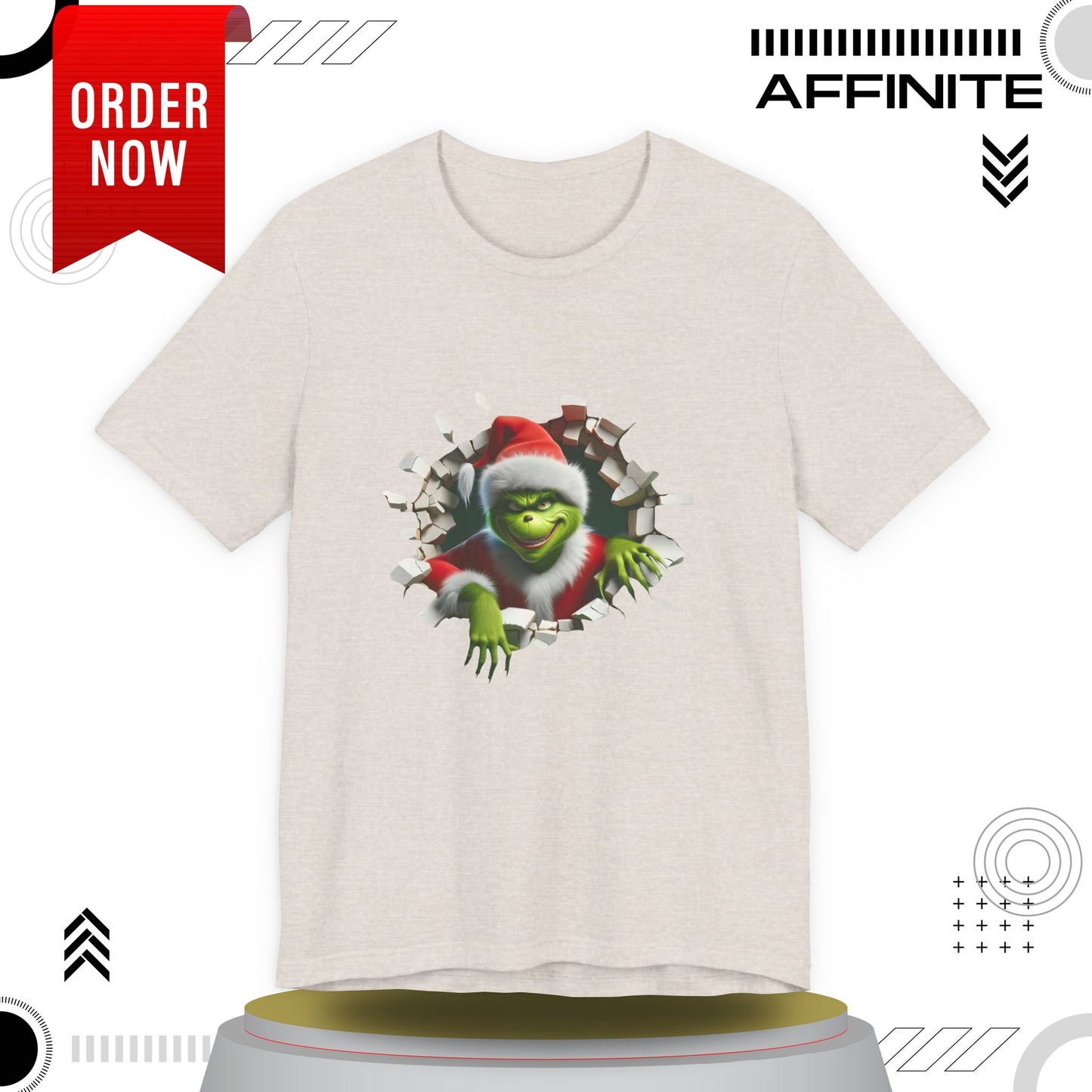 T-Shirt The Grinch Unisex Jersey Short Sleeve Tee | Soft Cotton Christmas T-Shirt