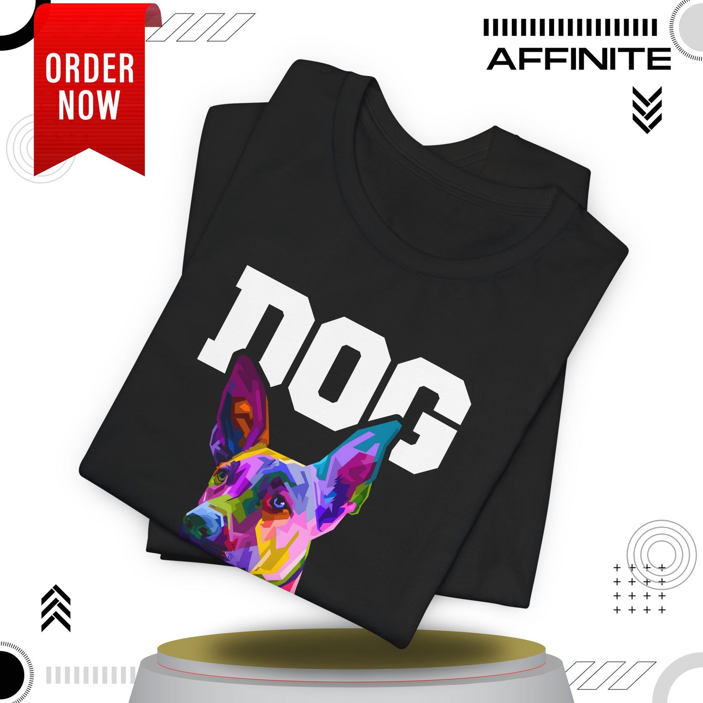 T-Shirt T Shirt Drawing - Dog Lover Graphic Tee (Unisex Cotton)