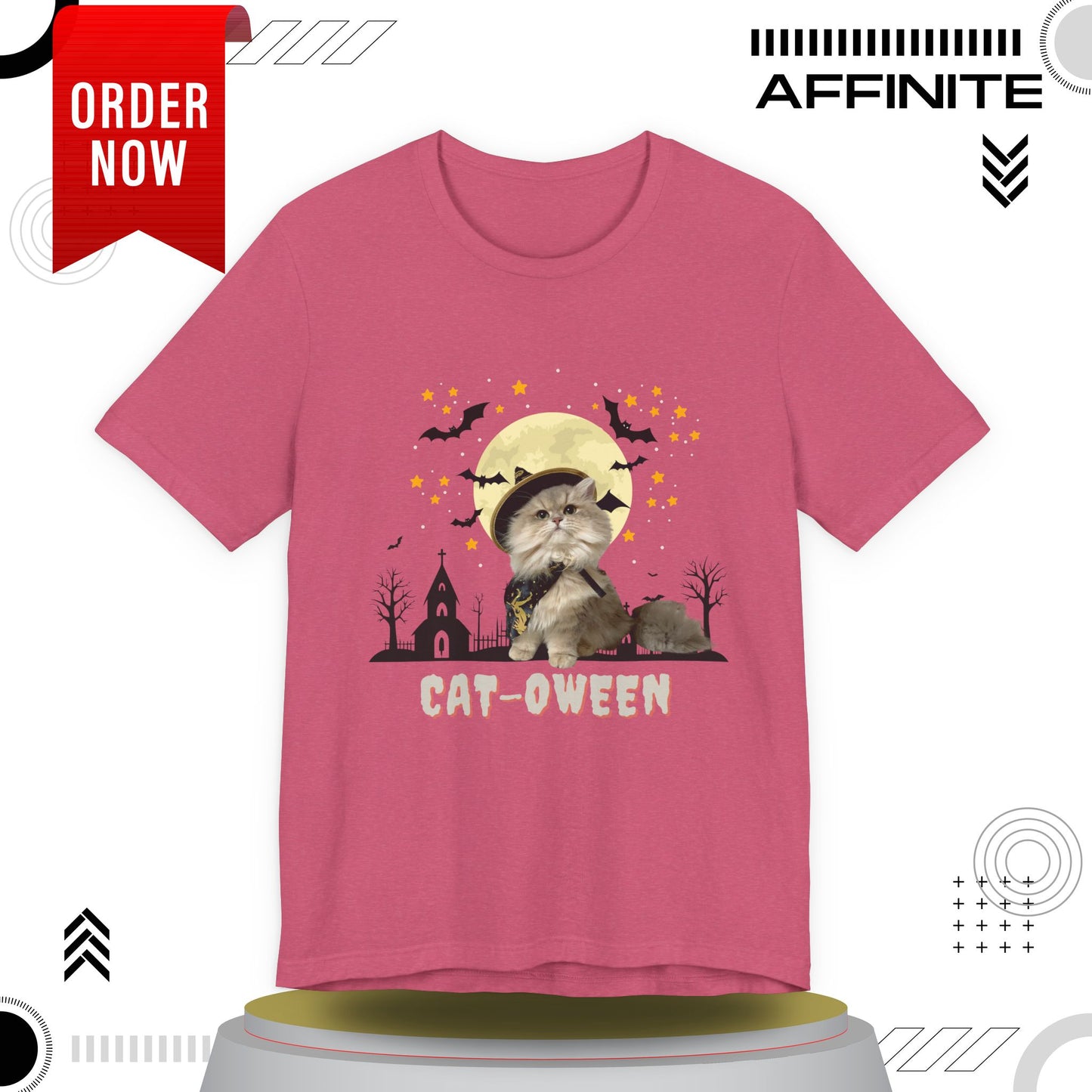 T-Shirt Unisex Halloween Cat Tee Good ‘Cat-oween’ – Perfect for Cat Lovers & Halloween Fans!