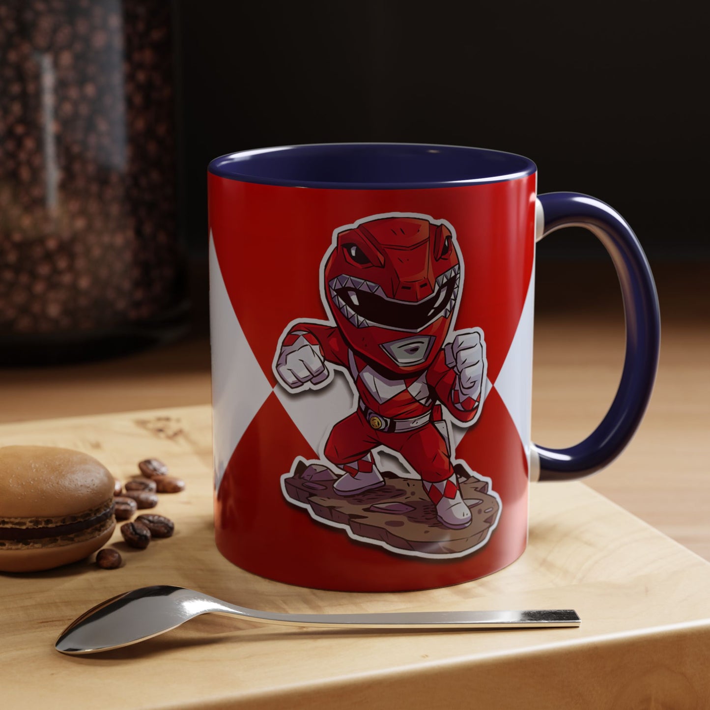 Mug Mighty Morphin Power Rangers Red Ranger Ceramic Mug - 11oz & 15oz Coffee Mug - Accent Mug for Pop Culture Fans