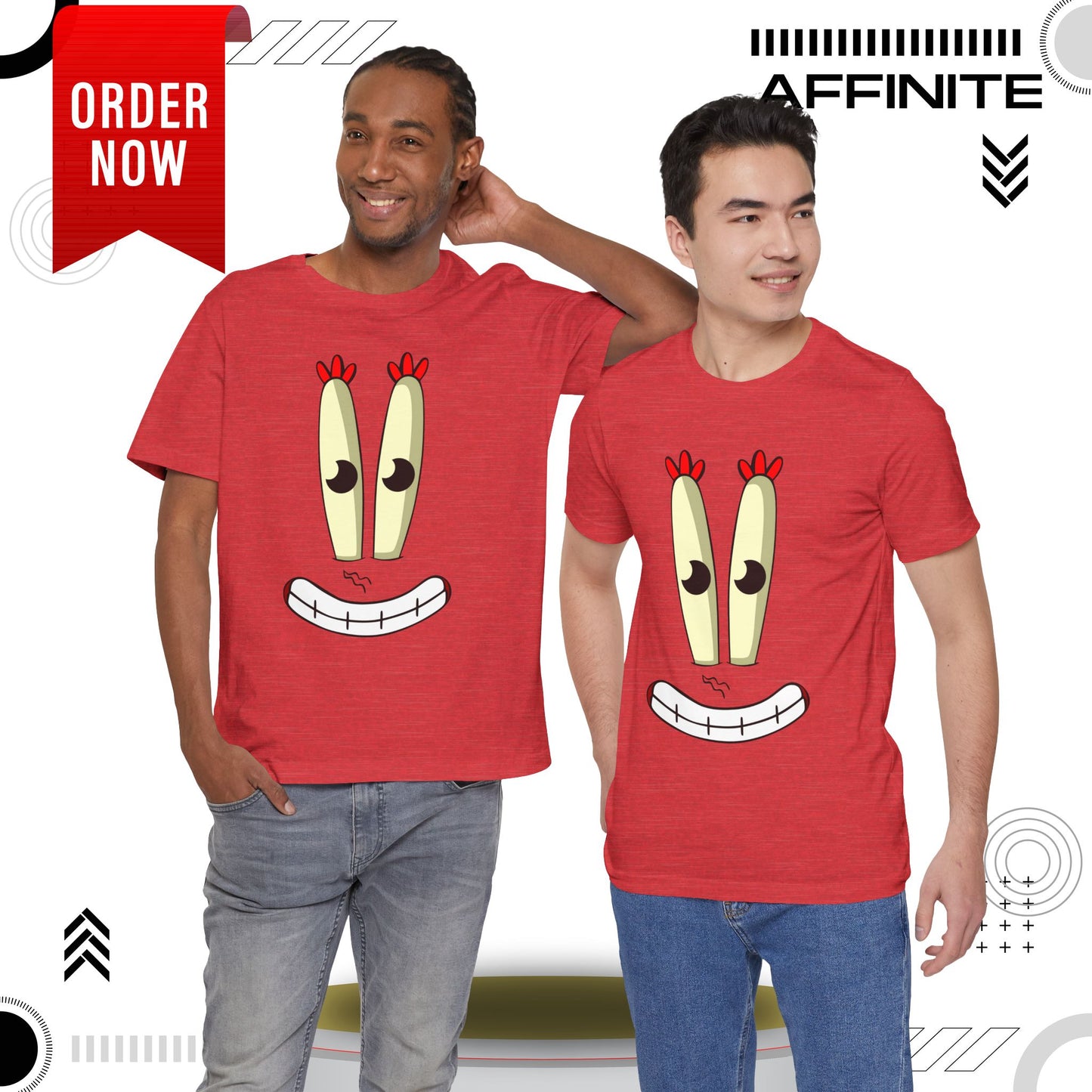 T-Shirt Cartoon Clothing - Spongebob Graphic Tee (Patrick & Mr. Krab)