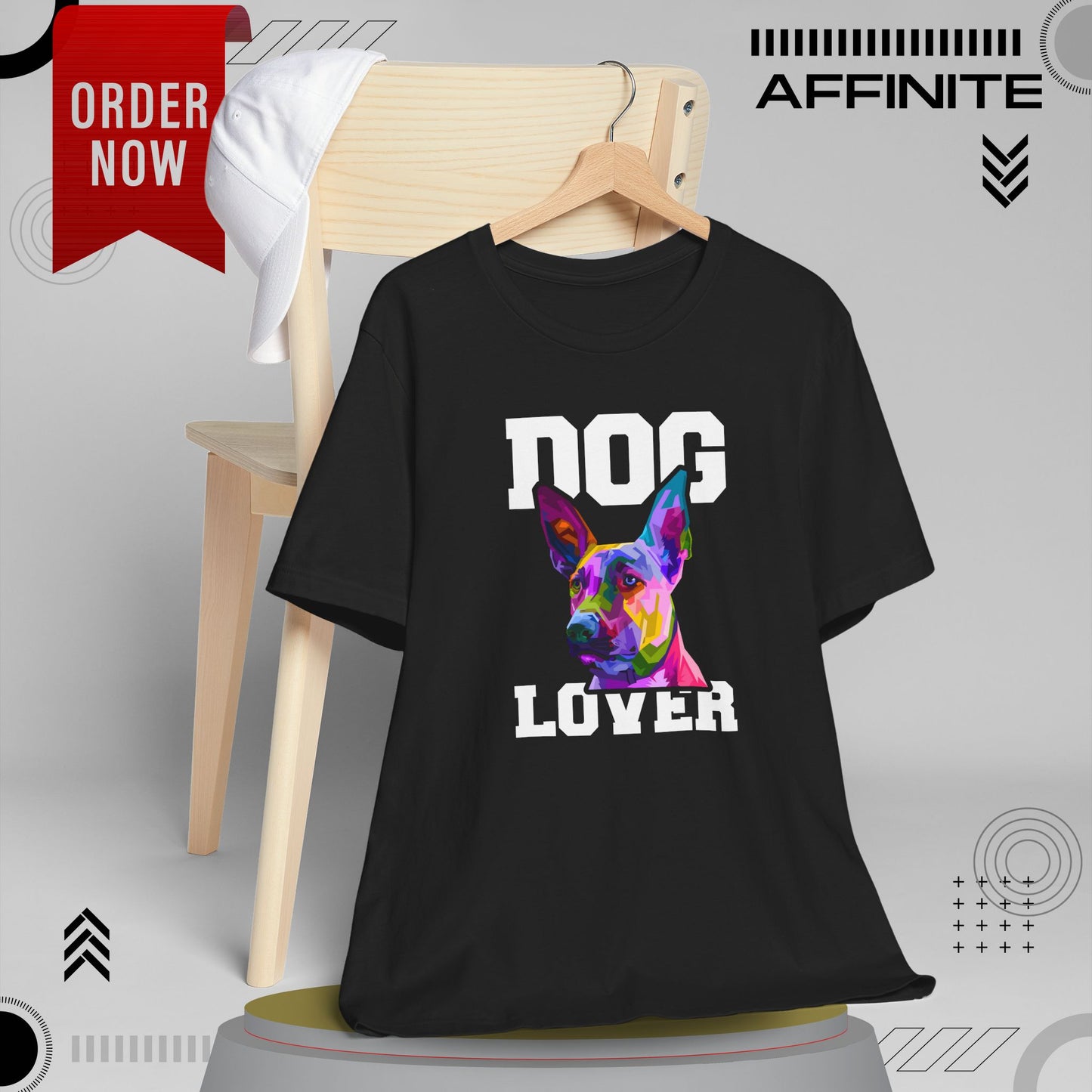 T-Shirt T Shirt Drawing - Dog Lover Graphic Tee (Unisex Cotton)