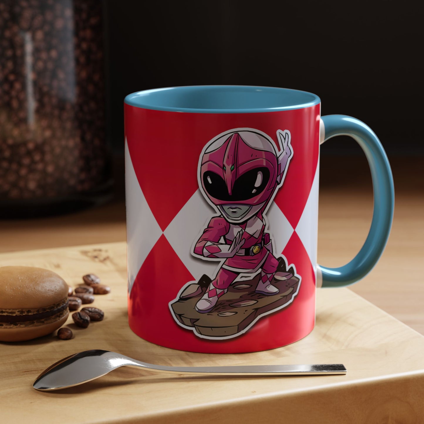 Mug Mighty Morphin Power Rangers Pink Ranger Ceramic Mug - 11oz & 15oz Coffee Mug - Accent Mug for Pop Culture Fans