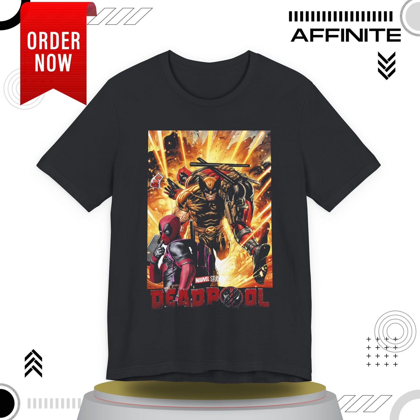 T-Shirt Marvel T Shirt - Deadpool Graphic Tee (Unisex Cotton)