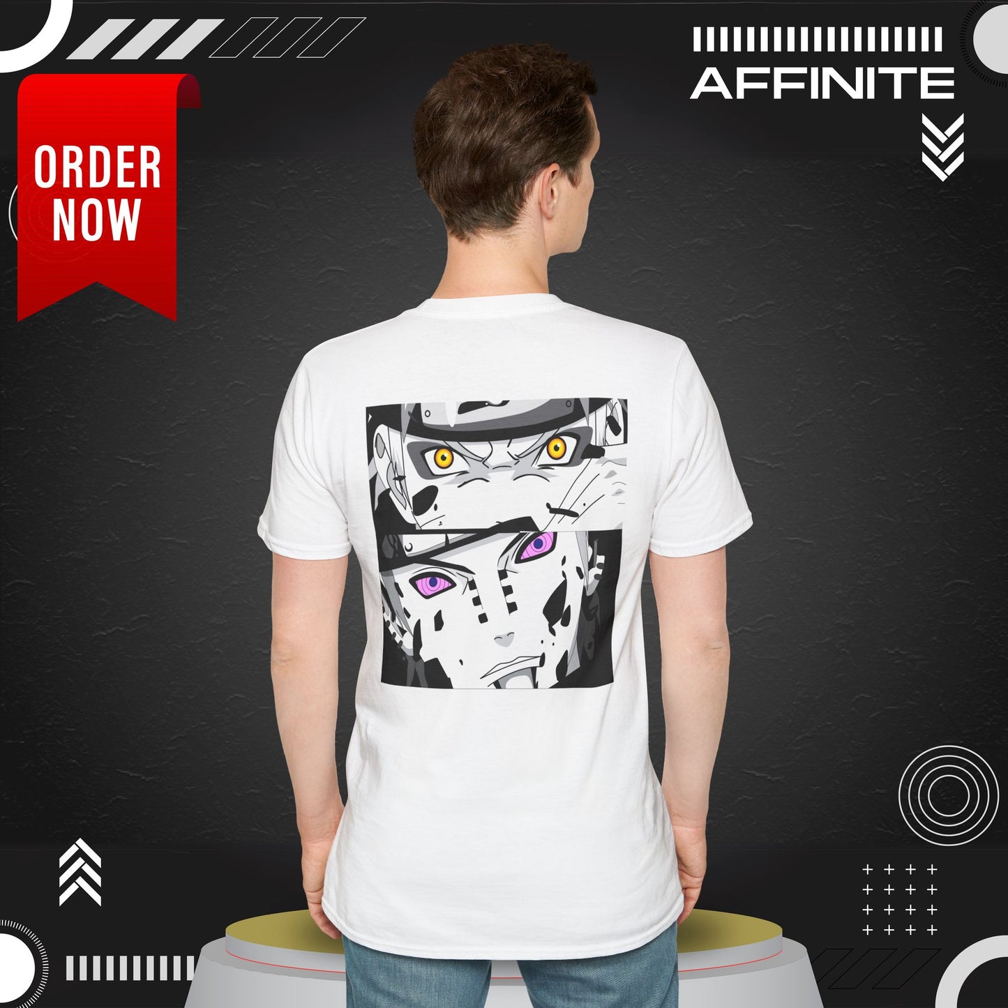 T-Shirt Anime-Jiraiya Inspired Unisex Softstyle T-Shirt with Bold Graphics