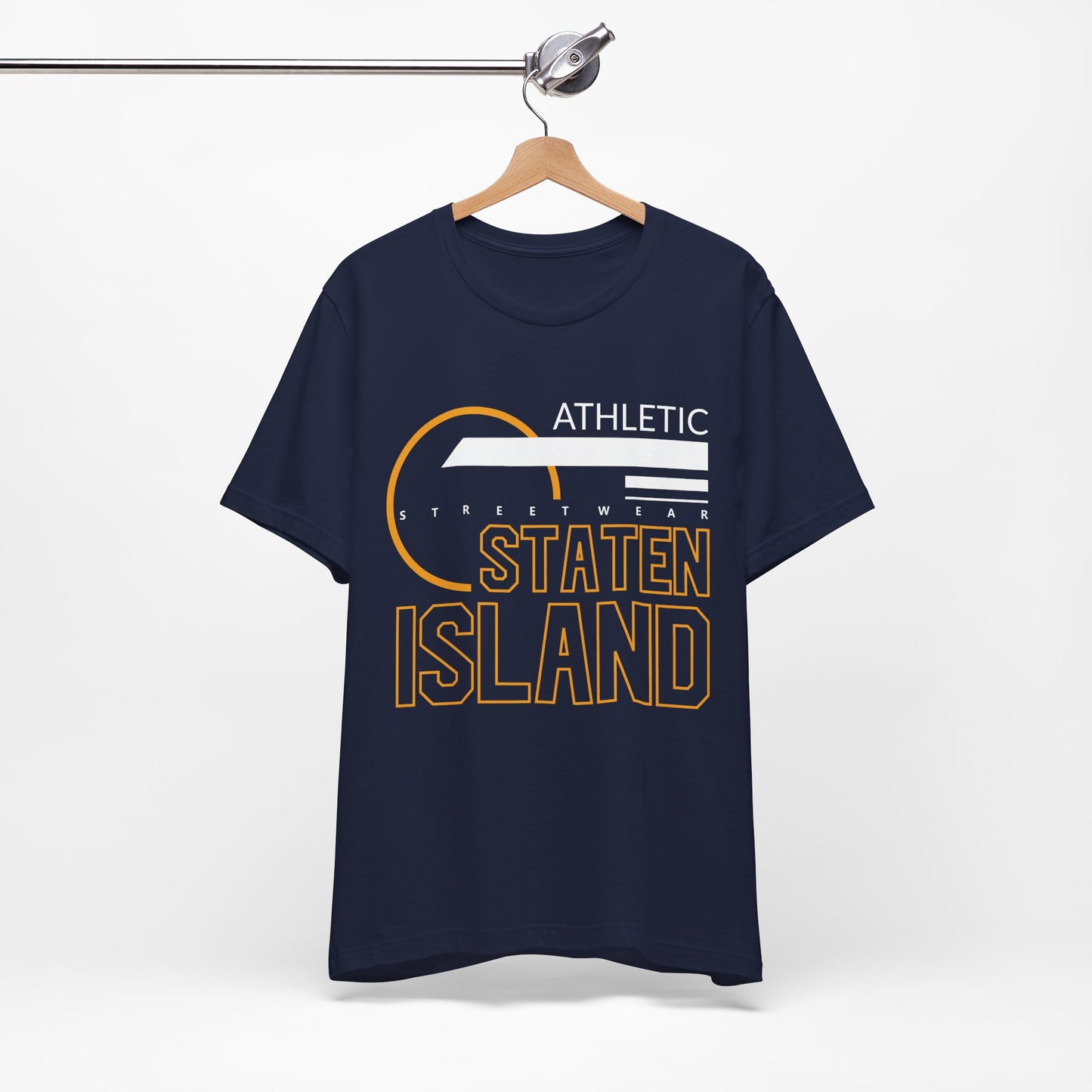 T-Shirt Unisex T Shirt - Athletic Staten Island Tee | Casual Comfort Fit | Affinite Navy