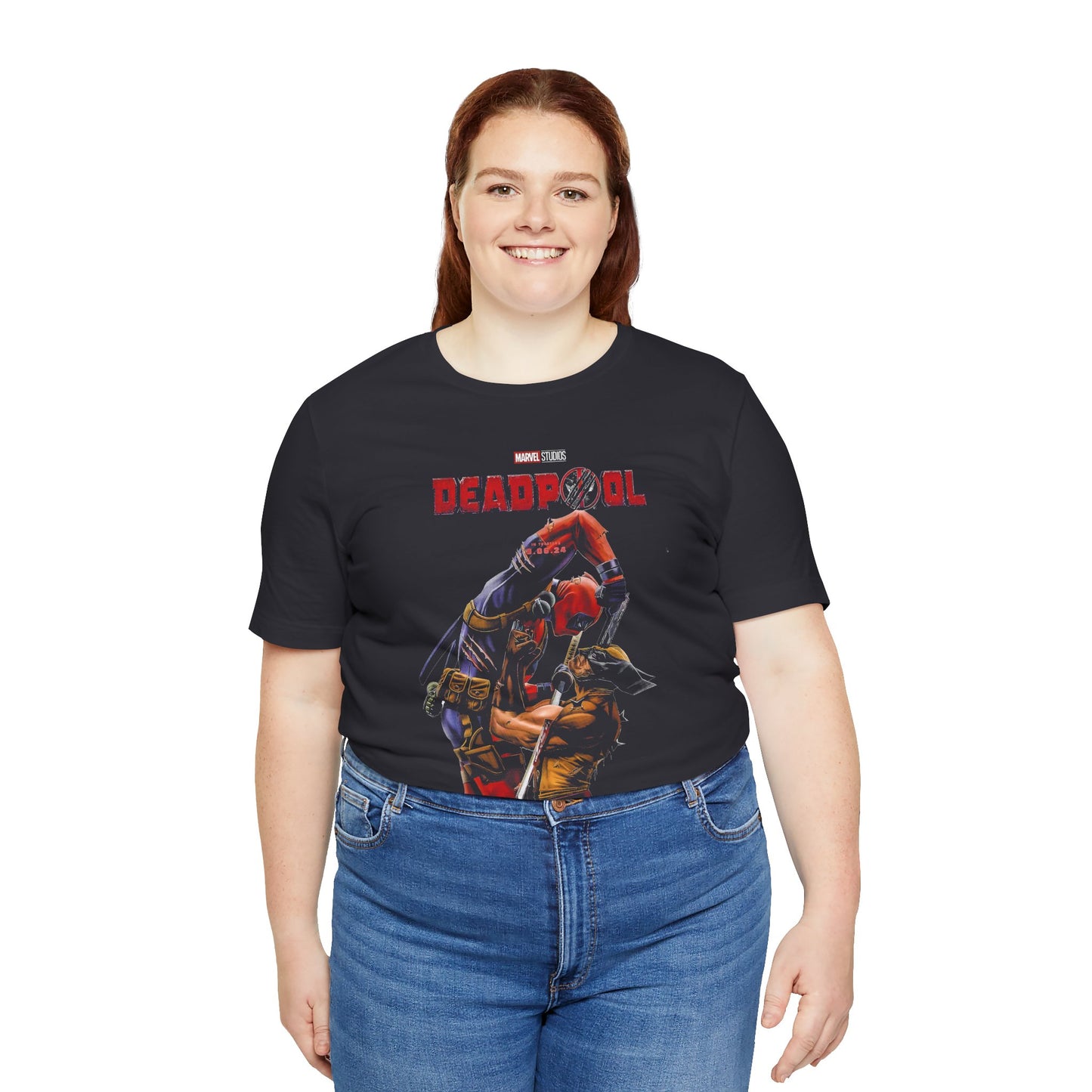 T-Shirt Deadpool Graphic Unisex Jersey Tee - Perfect for Comic Fans