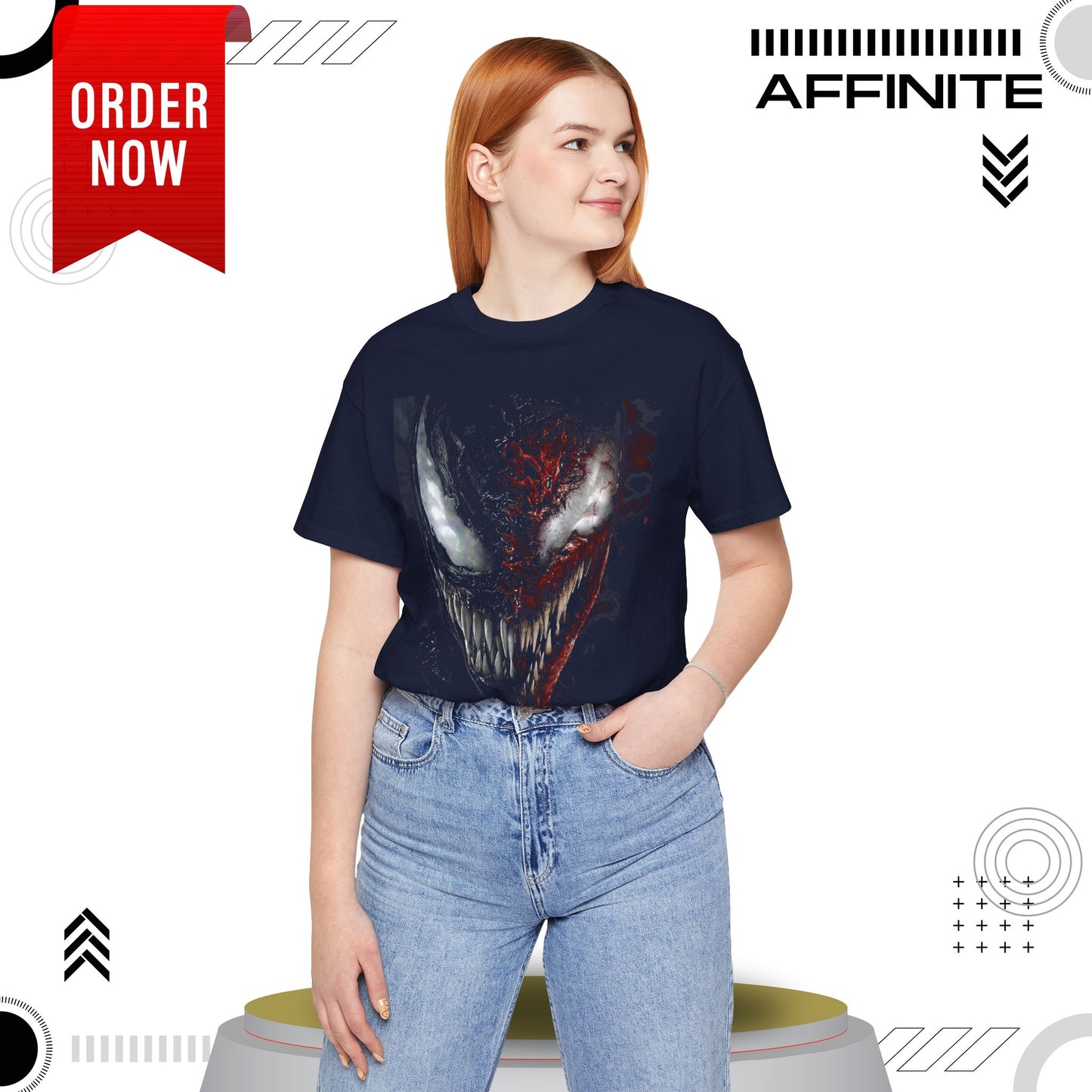 T-Shirt Venom Graphic Tee - Unisex Comic Book T-Shirt for Fans (100% Cotton)