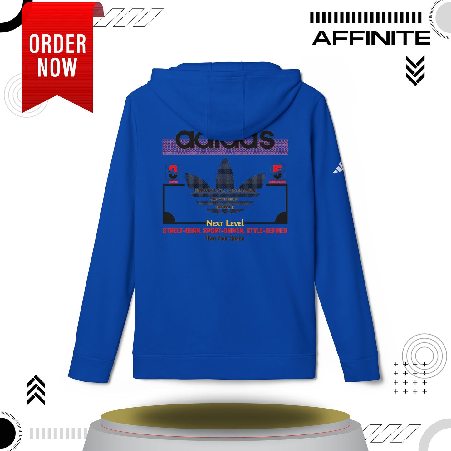 Hoodie Fleece Hoodie - T rendy Adidas Unisex Streetwear and Lounge Wear