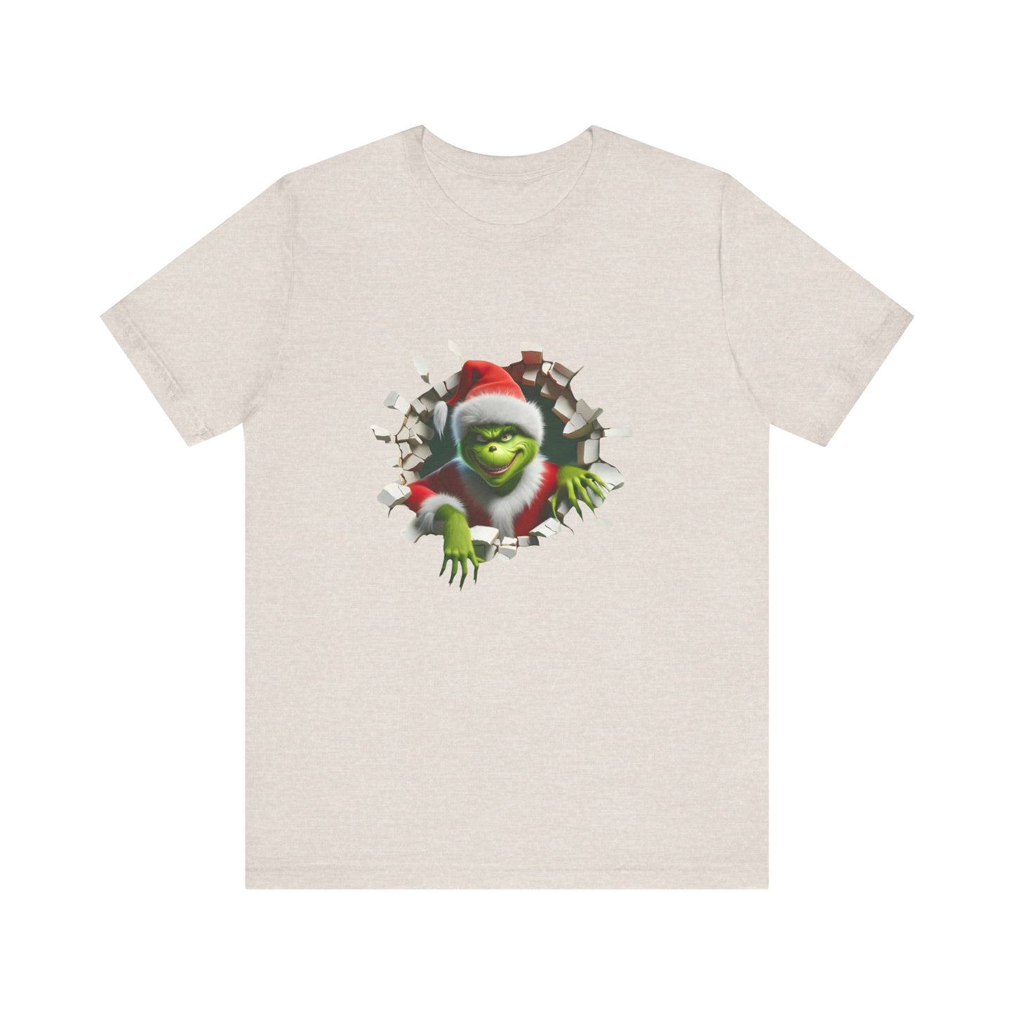 T-Shirt The Grinch Unisex Jersey Short Sleeve Tee | Soft Cotton Christmas T-Shirt Heather Dust
