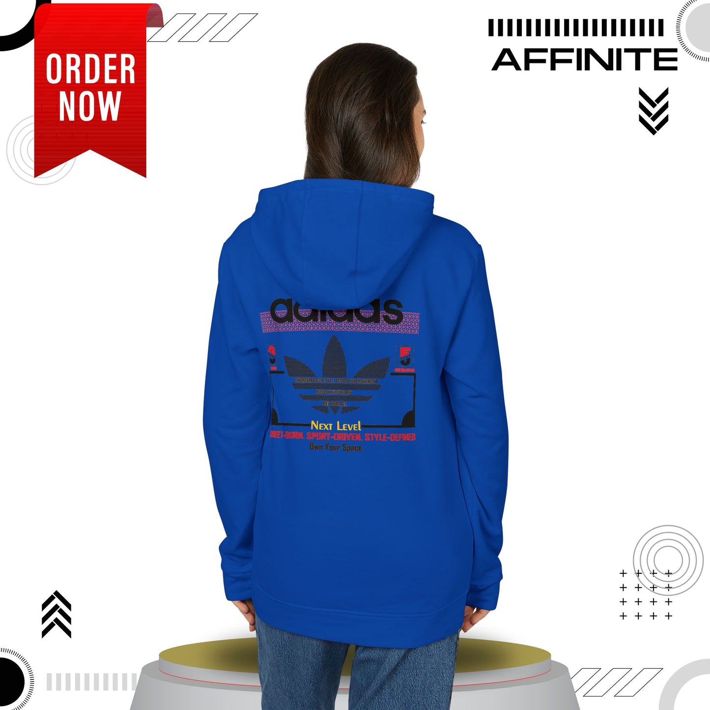 Hoodie Fleece Hoodie - T rendy Adidas Unisex Streetwear and Lounge Wear