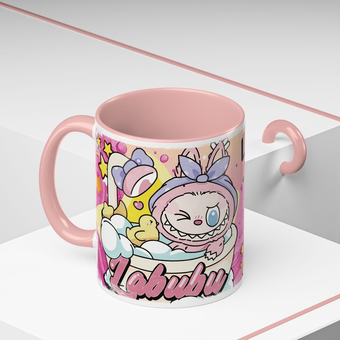 Mug Lazy Yoga Labubu Accent Coffee Mug - Fun & Playful Design for Relaxation