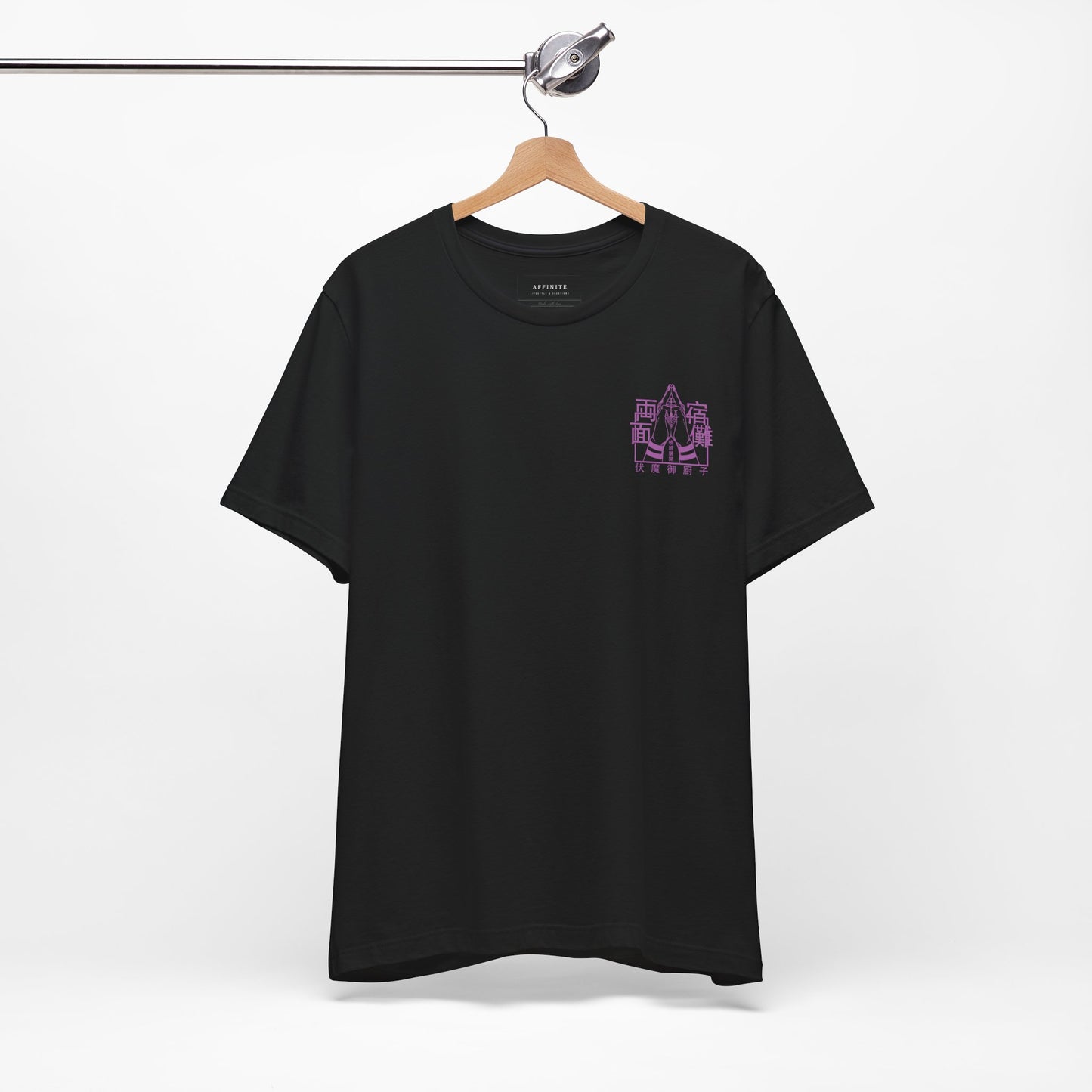 T-Shirt Unisex Anime Jujutsu Kaisen T-shirt - Sukuna Design Black