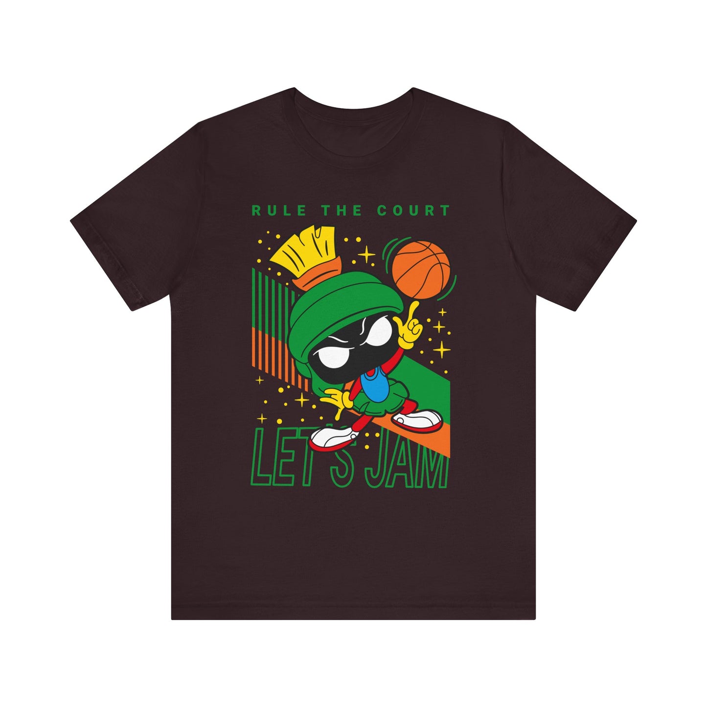 T-Shirt "Basketball Motivational T-Shirt - Rule The Court Player's Tee" Oxblood Black