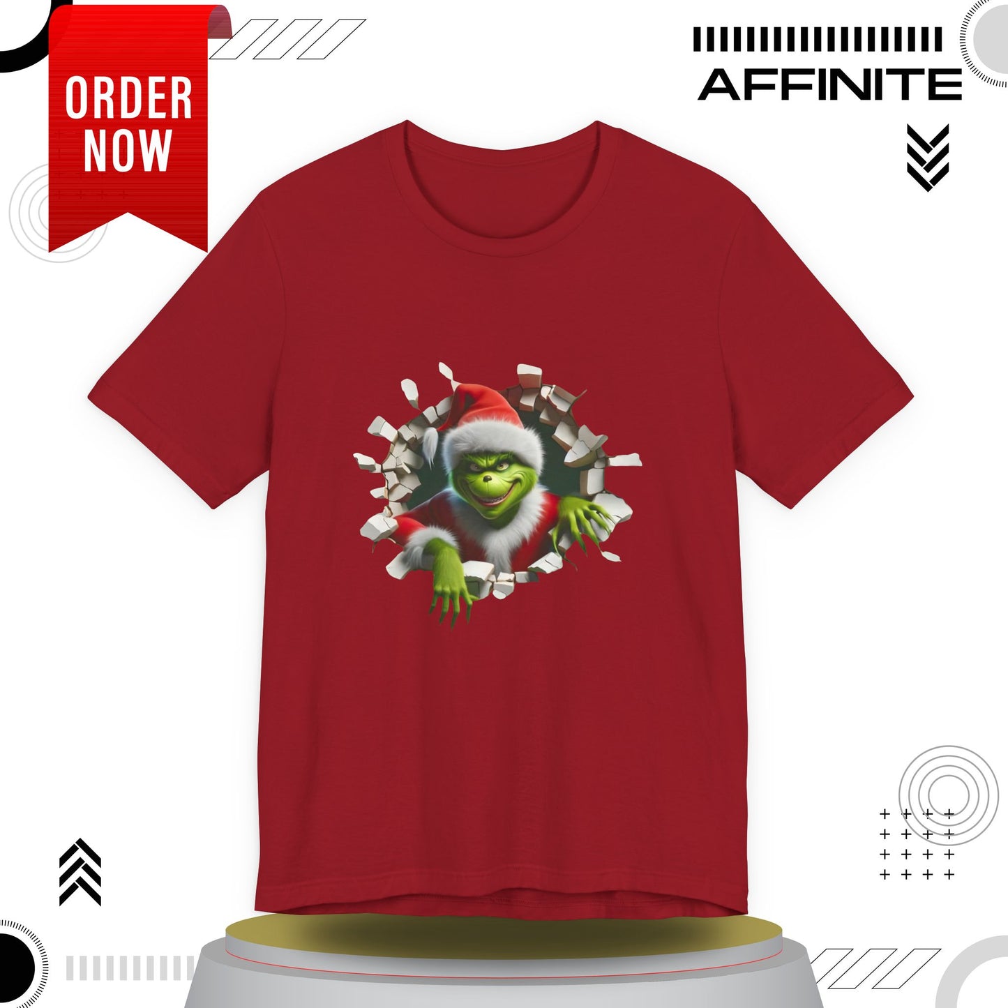 T-Shirt The Grinch Unisex Jersey Short Sleeve Tee | Soft Cotton Christmas T-Shirt