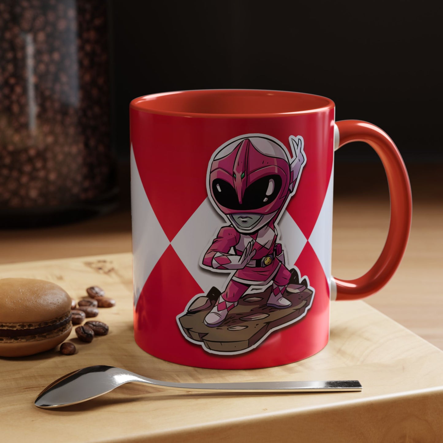 Mug Mighty Morphin Power Rangers Pink Ranger Ceramic Mug - 11oz & 15oz Coffee Mug - Accent Mug for Pop Culture Fans