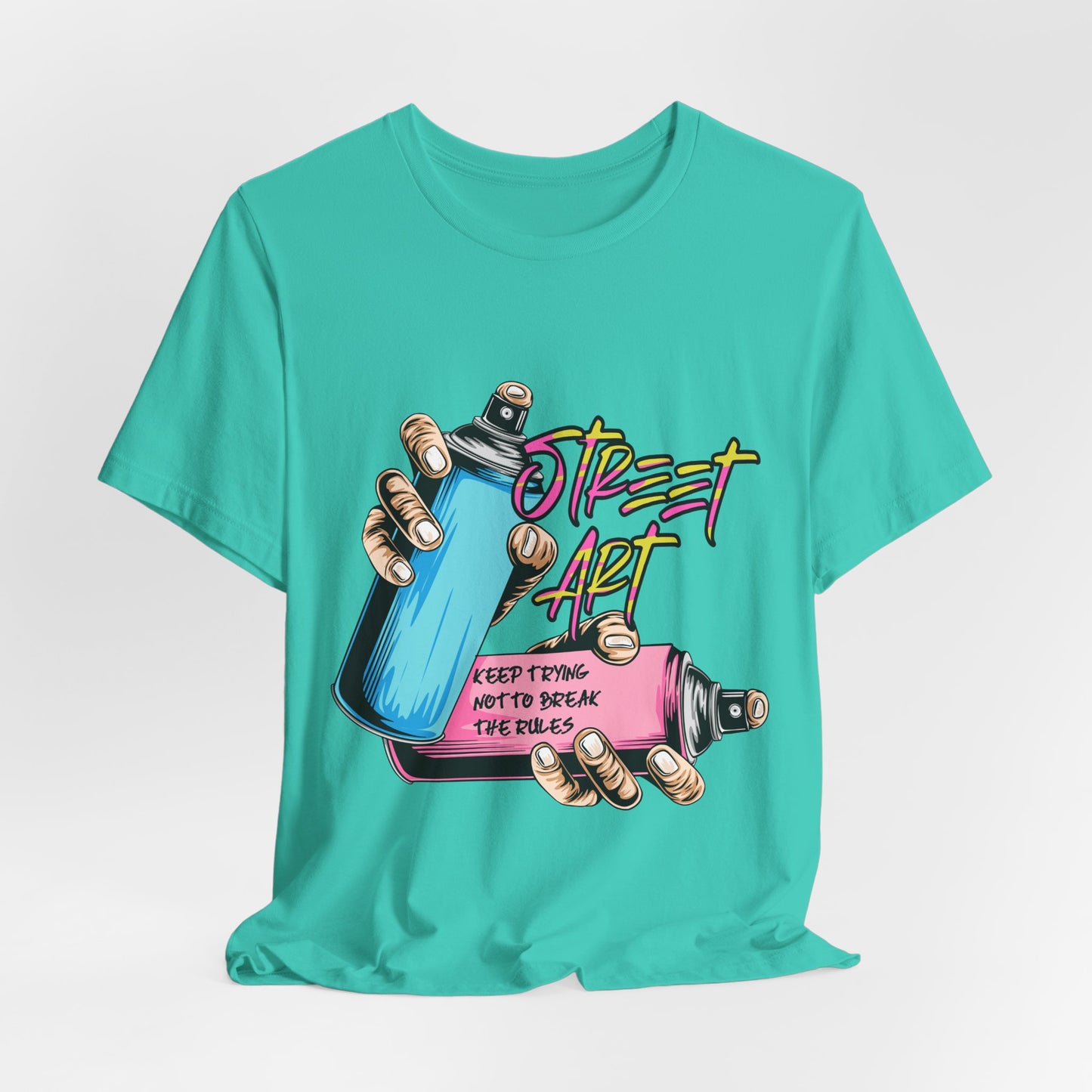 T-Shirt Street Art T-Shirts - Keep Trying Unisex Tee | Graphic Urban Wear