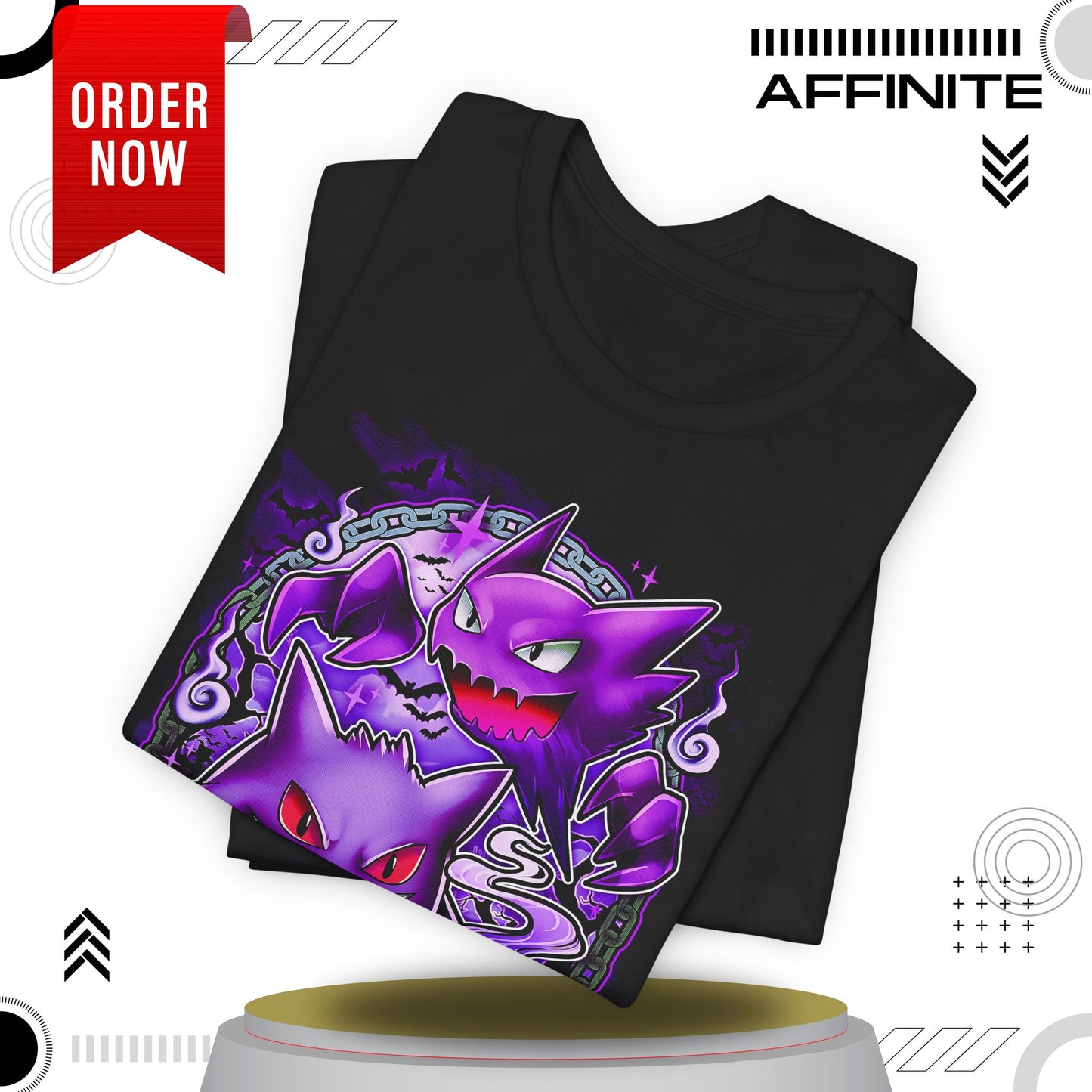 T-Shirt Ghostly Kanto Vibes Unisex Jersey Short Sleeve Tee - Spooky Design