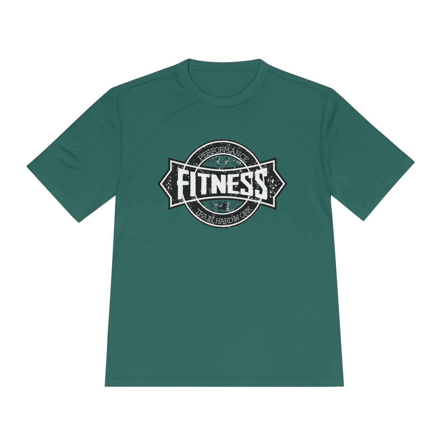 T-Shirt Moisture Wicking Fitness Shirt - Unisex Workout Tee for Gym, Running, Yoga Forest Green
