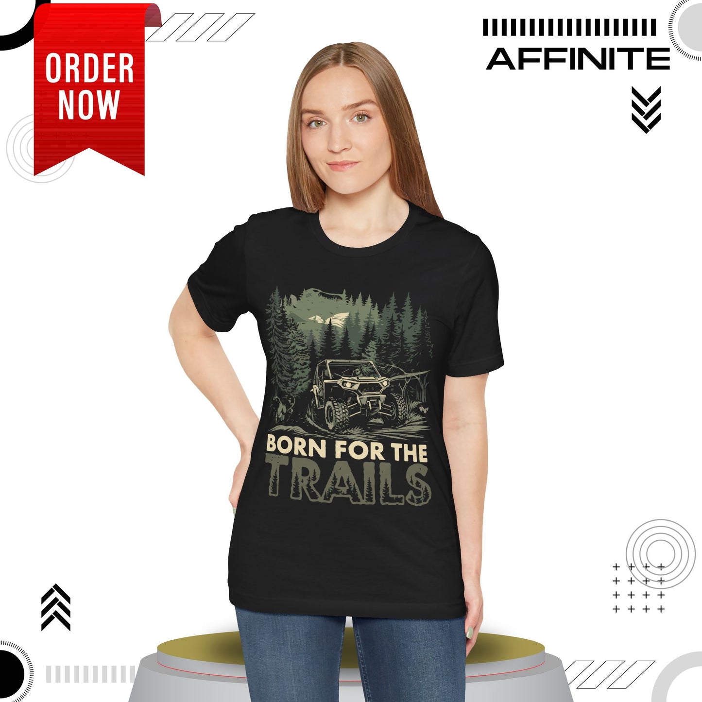 T-Shirt Born for the Trails Unisex Adventure Tee