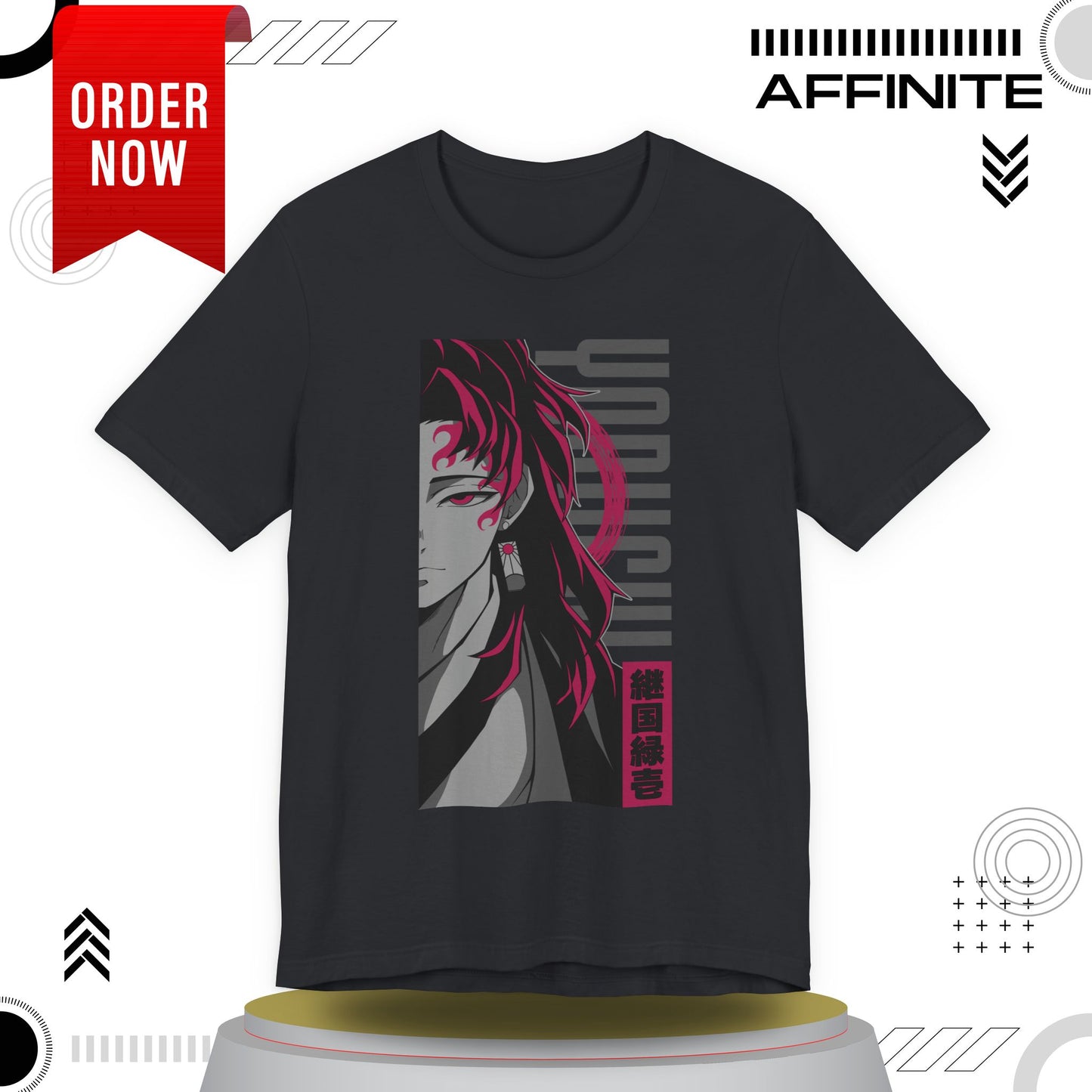 T-Shirt Yoriichi Anime T-Shirt - Demon Slayer Inspired Graphic Tee (Unisex Cotton)