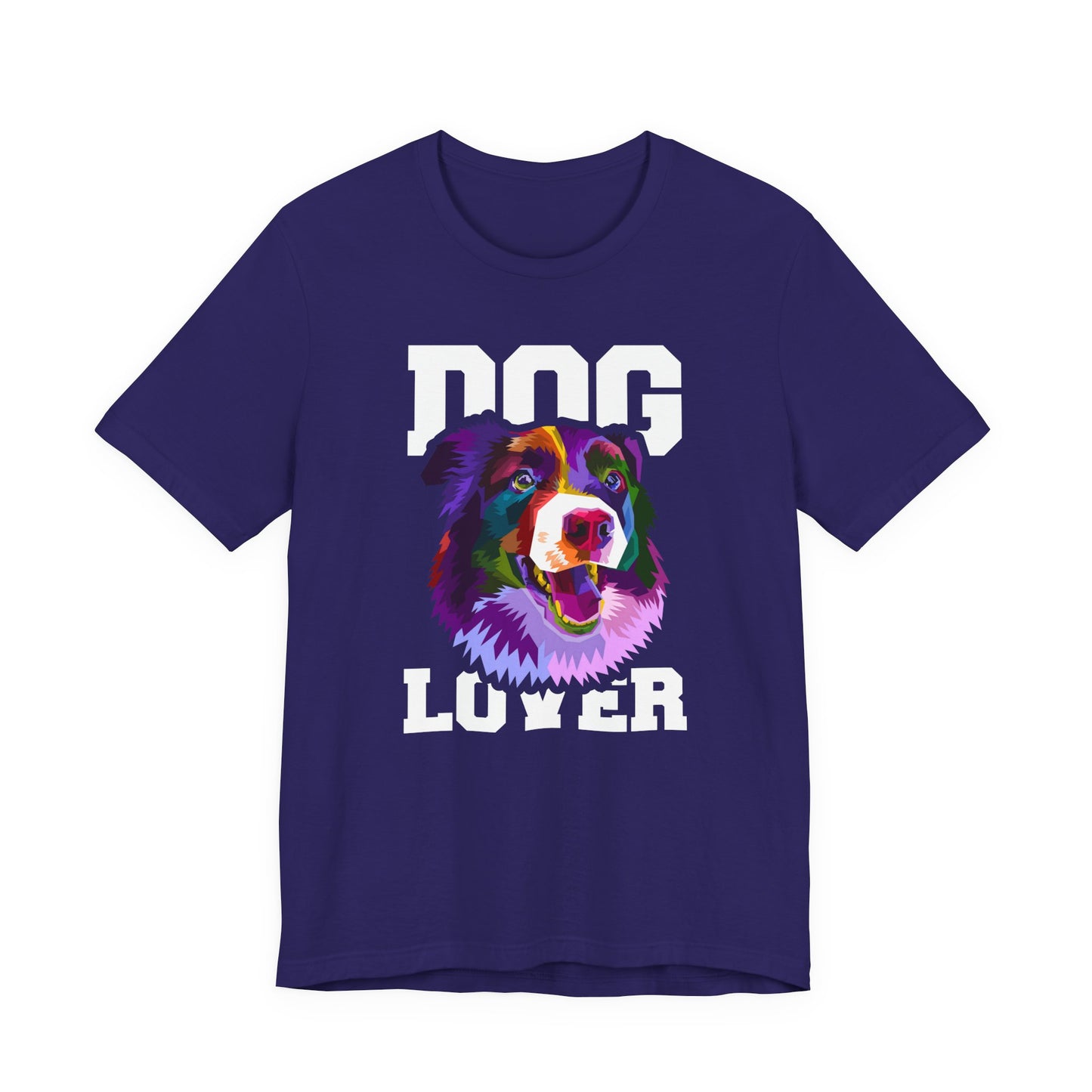 T-Shirt Unisex Dog Lover Shirt | Graphic T-Shirt with Dog Design and 'Dog Lover' Text