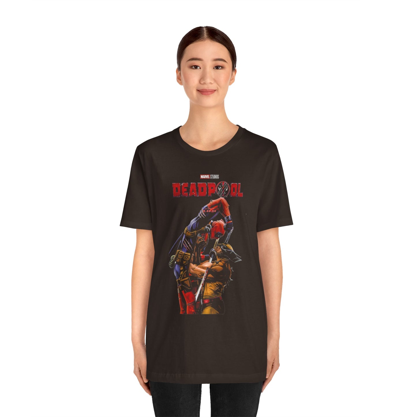 T-Shirt Deadpool Graphic Unisex Jersey Tee - Perfect for Comic Fans